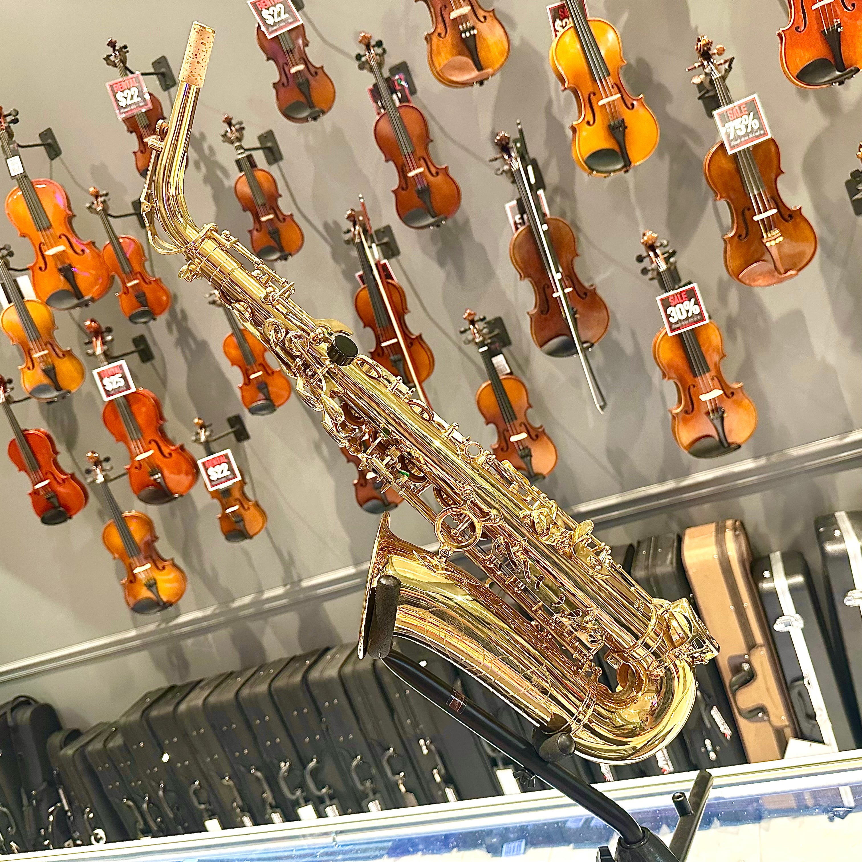 Fugue F84g: Student Alto Saxophone, Gold Lacquered