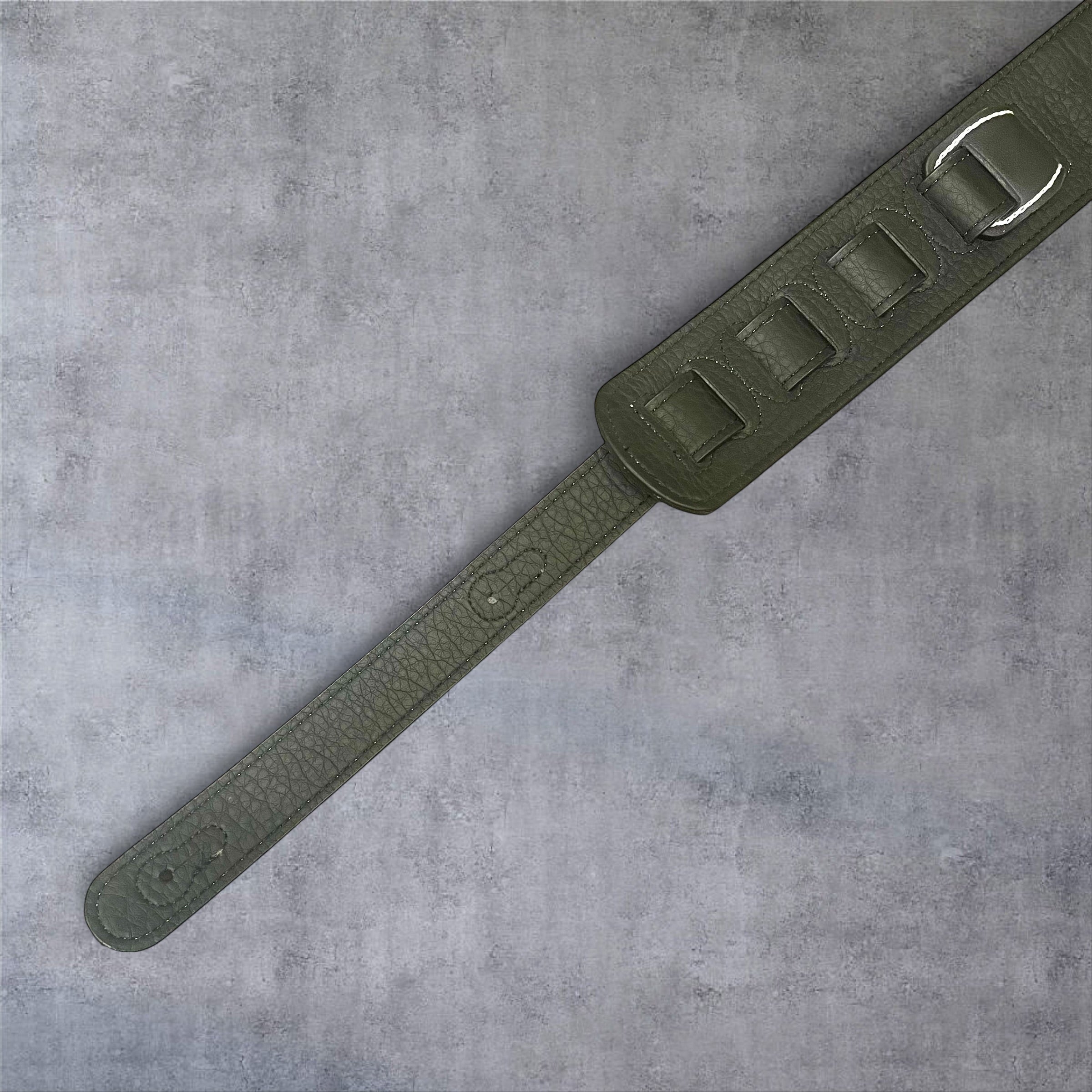 Gephardt PU Leather Guitar/Bass Strap - Turquoise Studded