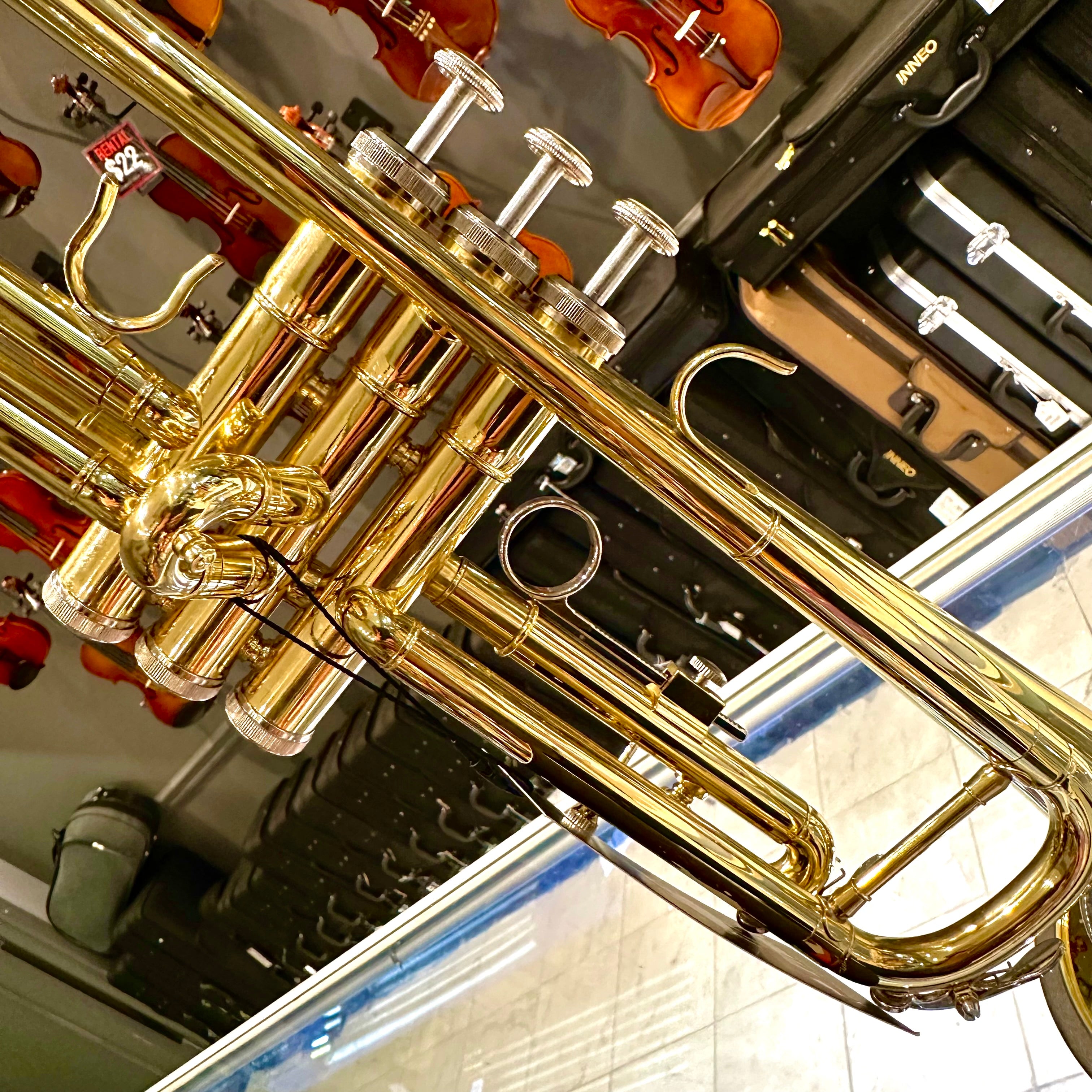 Opal OTR-100: Student Trumpet, Yellow Brass