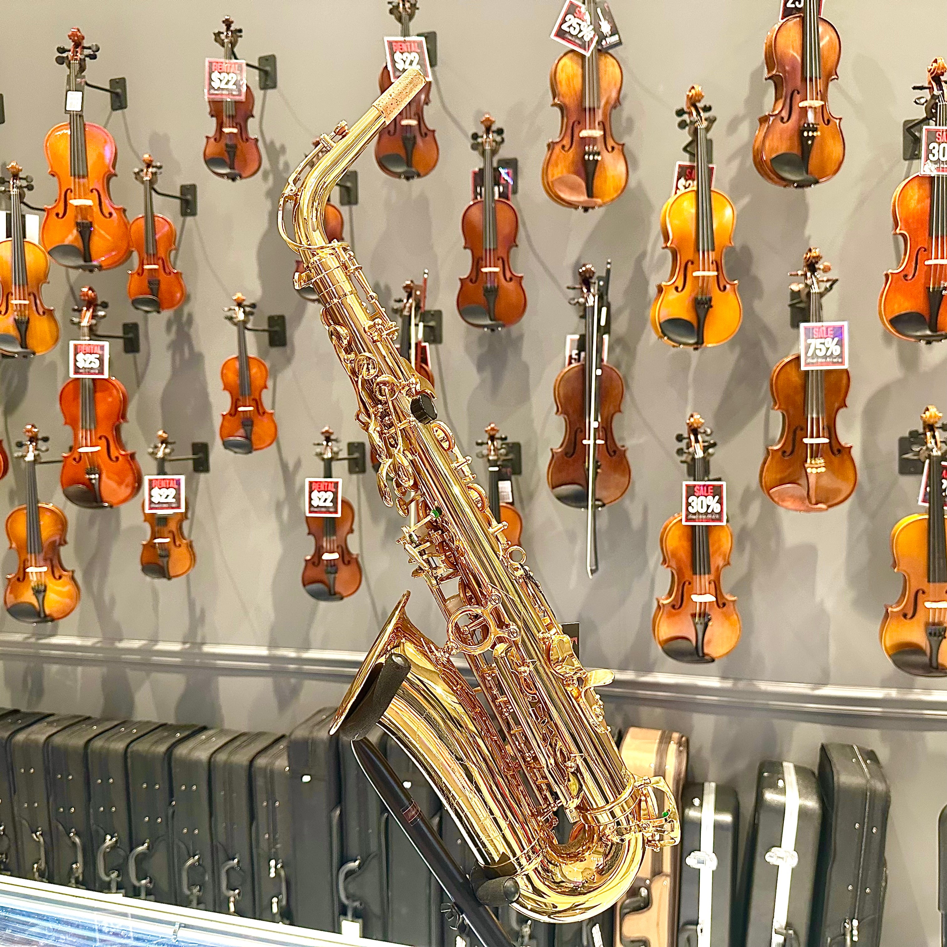 Fugue F82g: Student Alto Saxophone, Gold Lacquered