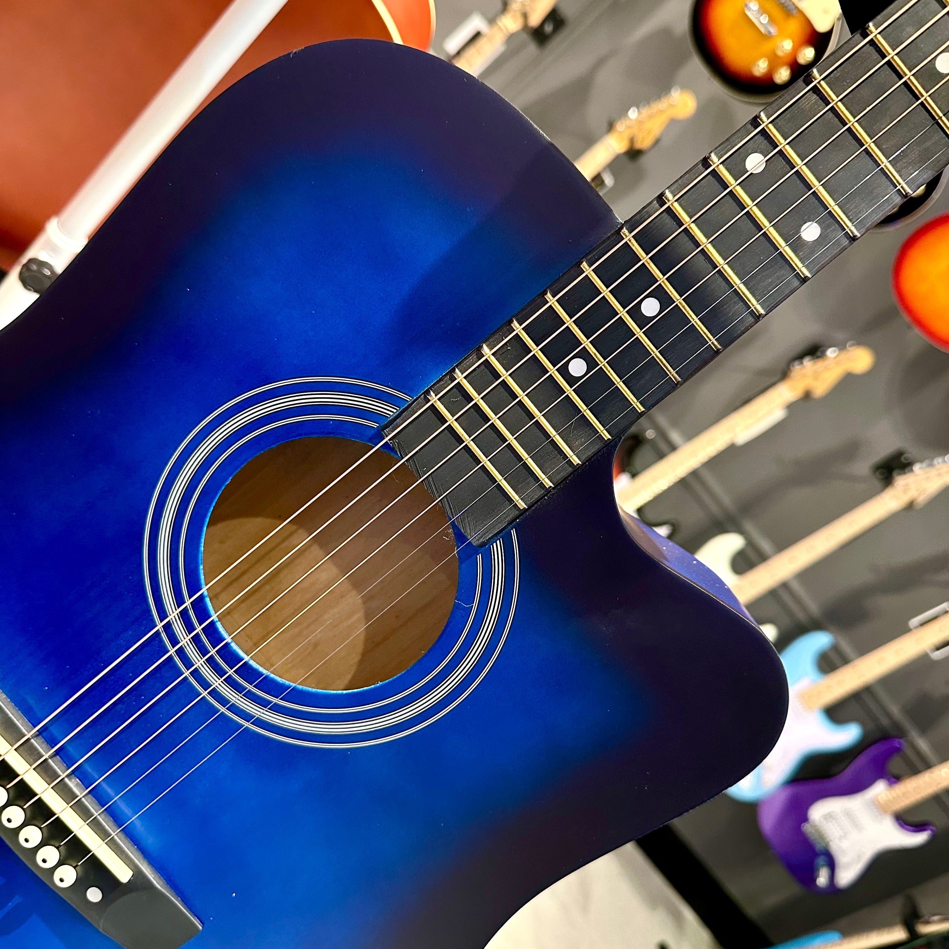 Rebrand 41" Acoustic Guitar - Blue