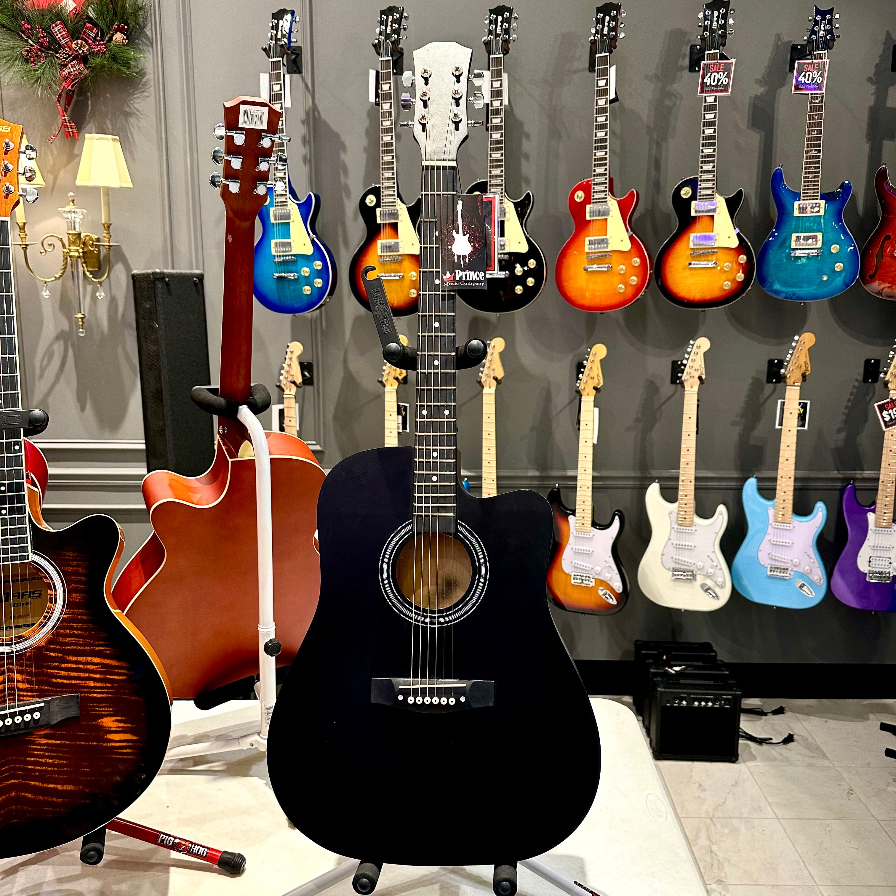 Rebrand 41" Acoustic Guitar - Black