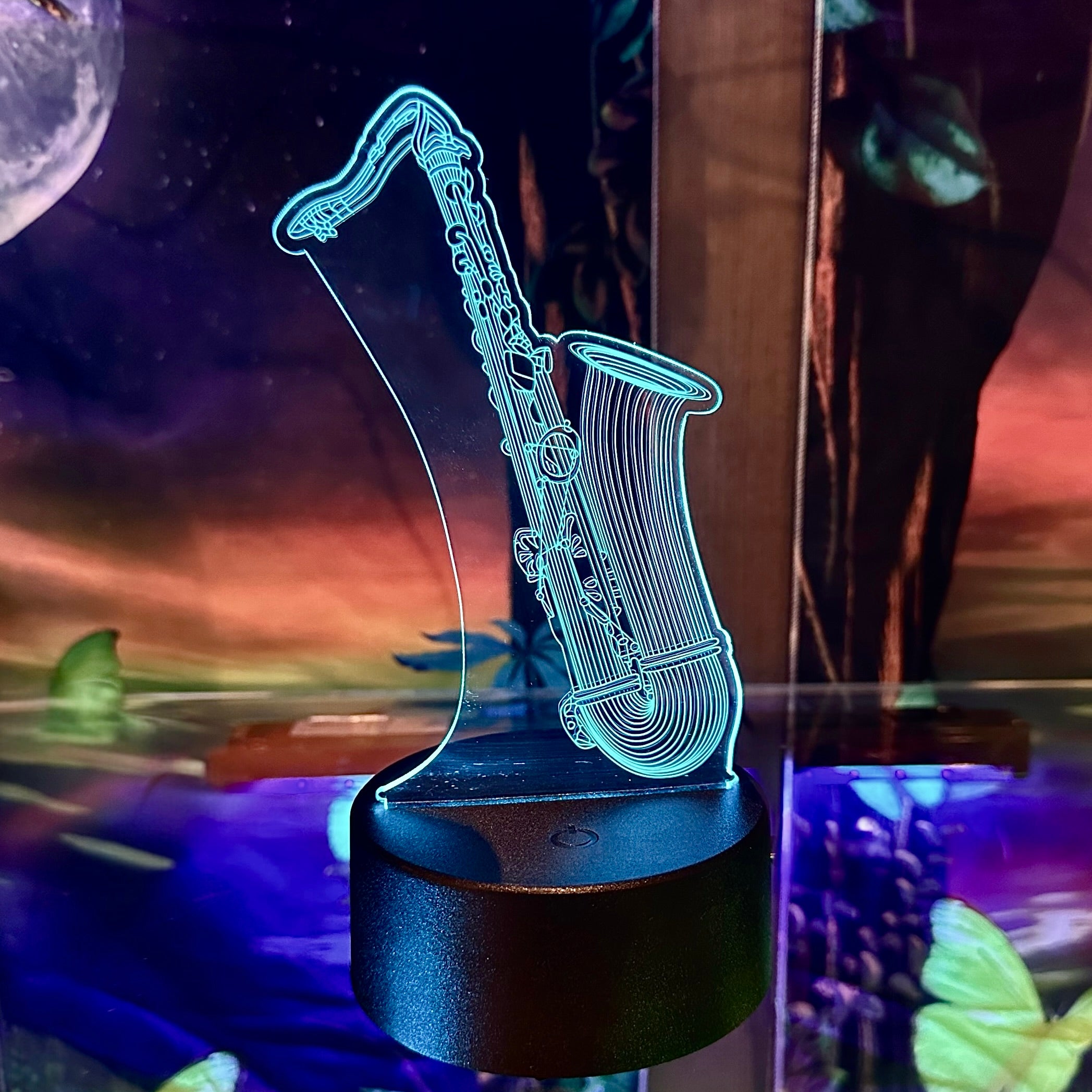 3D Music Lights: Tenor Saxophone