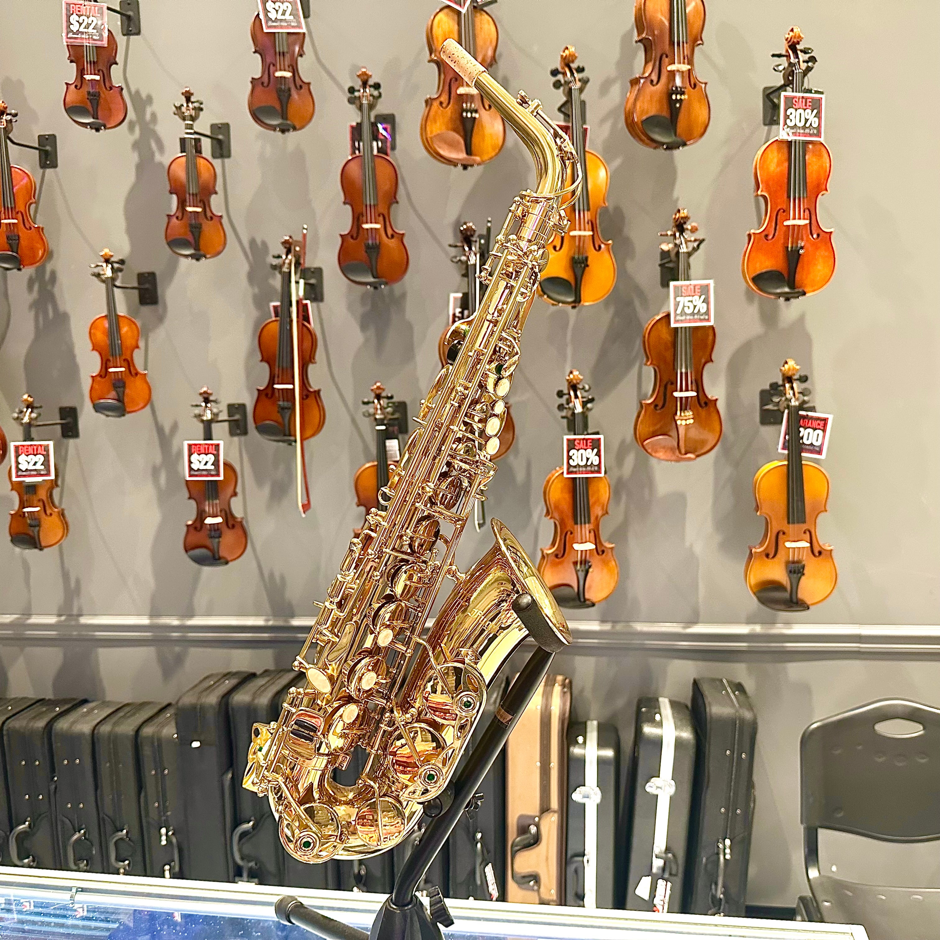 Fugue F84g: Student Alto Saxophone, Gold Lacquered