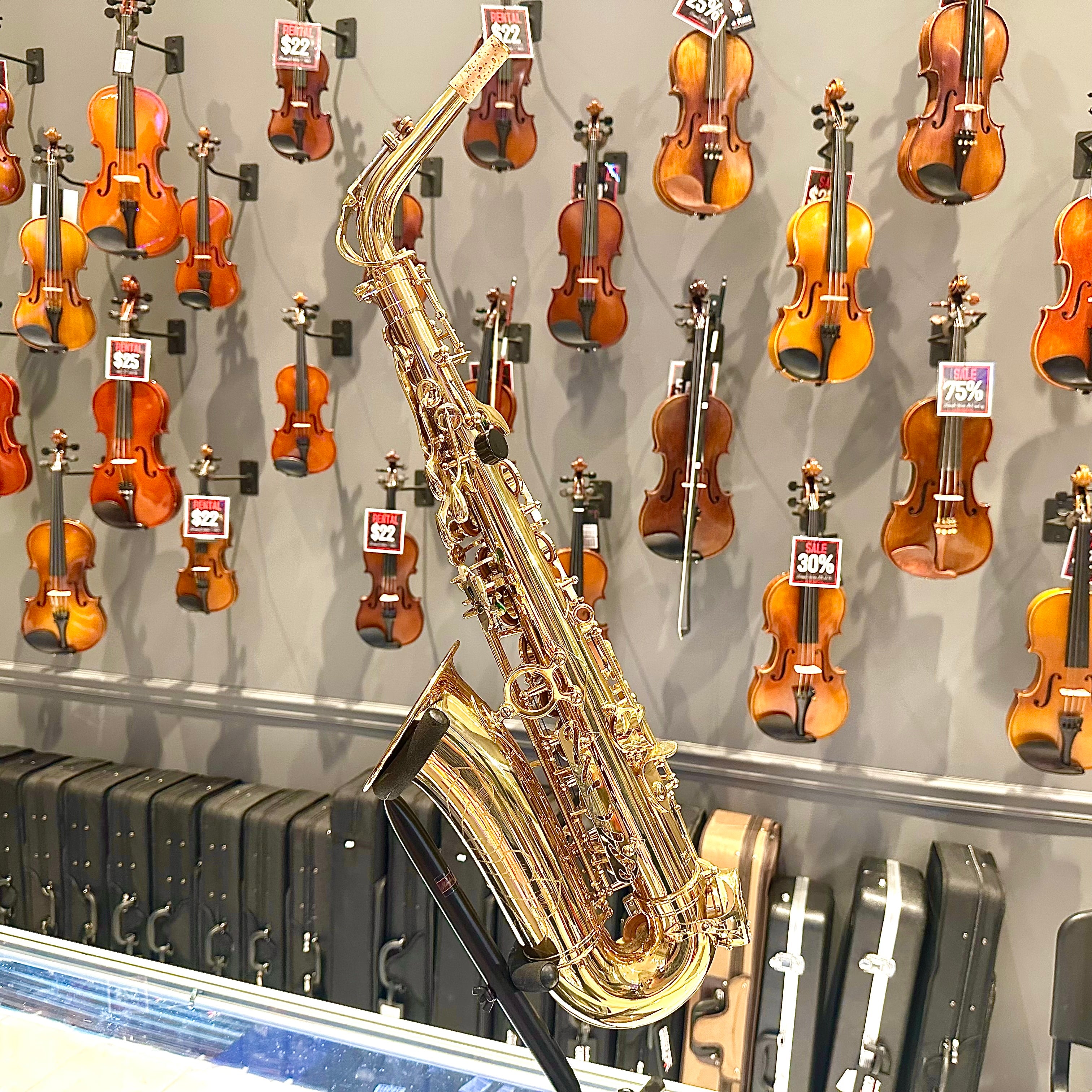 Fugue F84g: Student Alto Saxophone, Gold Lacquered