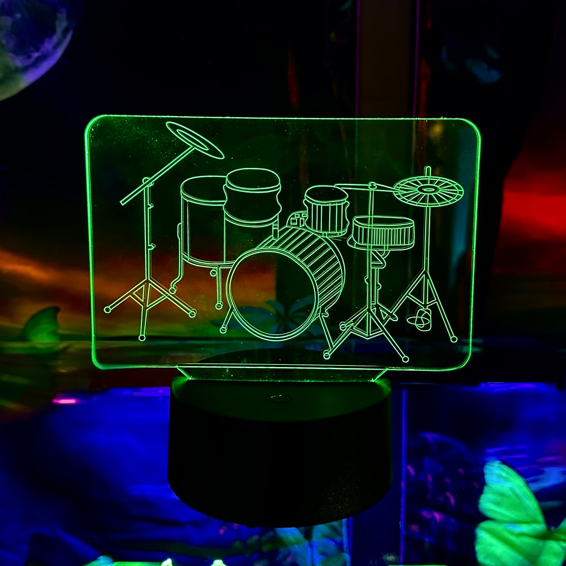 3D Music Lights: Drums