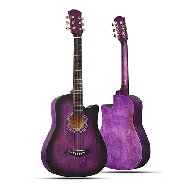 Rebrand Kids Colorful 38" Acoustic Guitar - Red