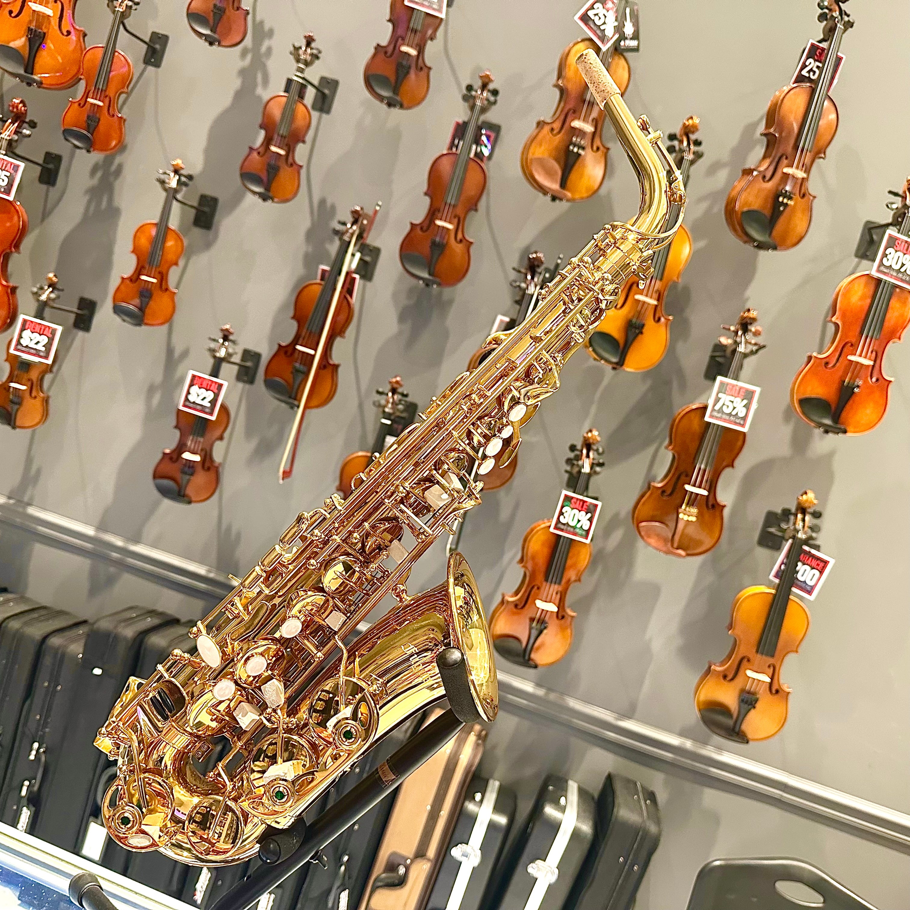 Fugue F82g: Student Alto Saxophone, Gold Lacquered