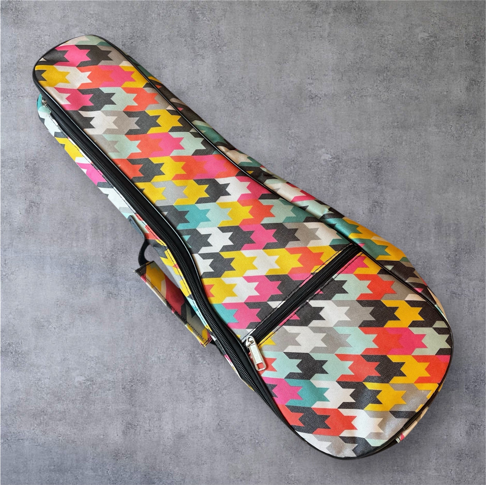 Ukulele Canvas Case: Geometric