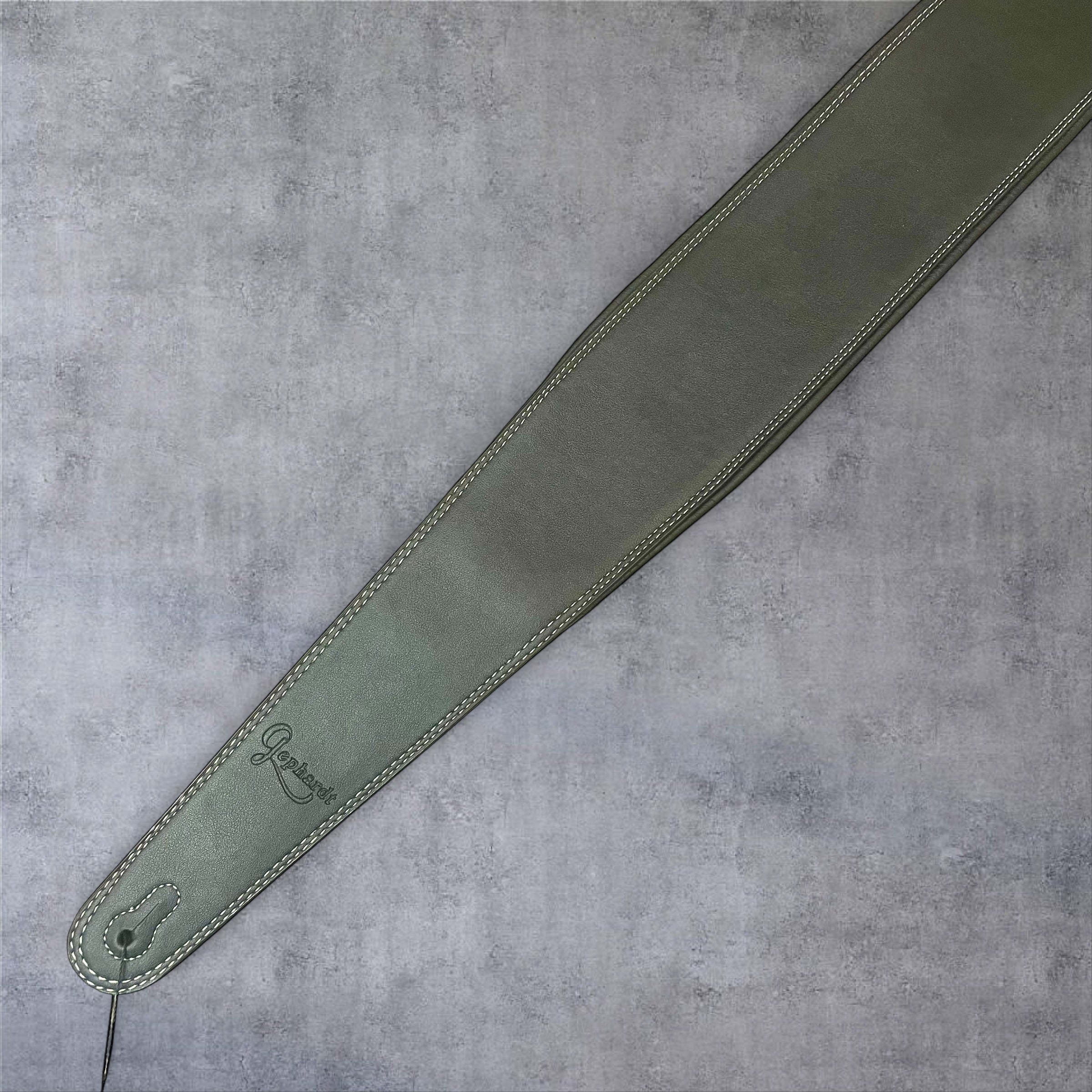 Gephardt PU Leather Guitar/Bass Strap - Solid Black