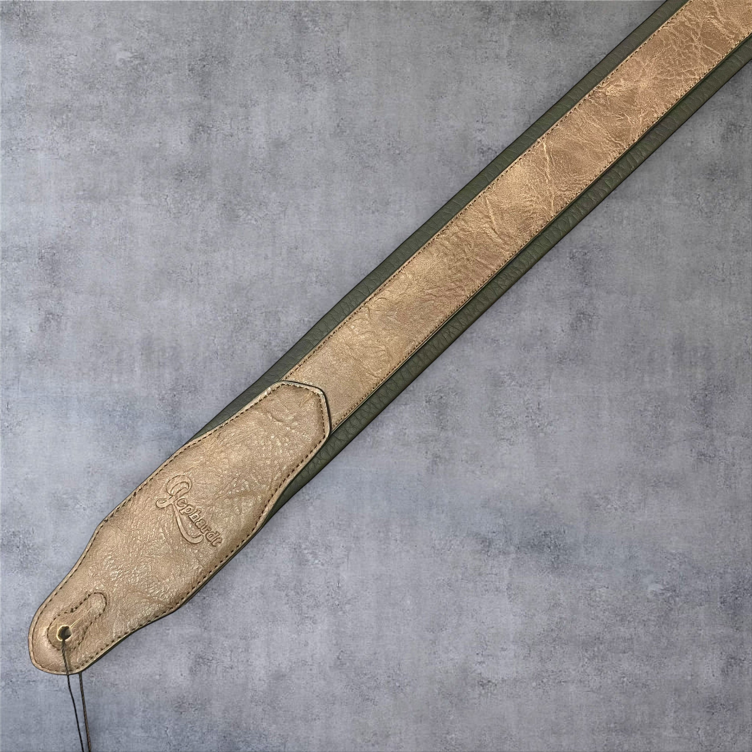 Gephardt PU Leather Guitar/Bass Strap - Brown and Black