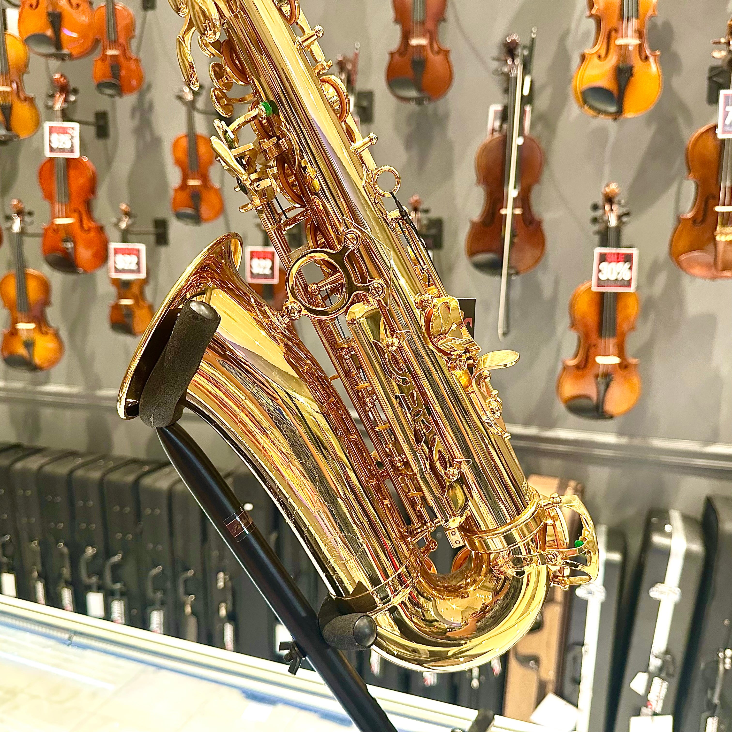 Fugue F82g: Student Alto Saxophone, Gold Lacquered