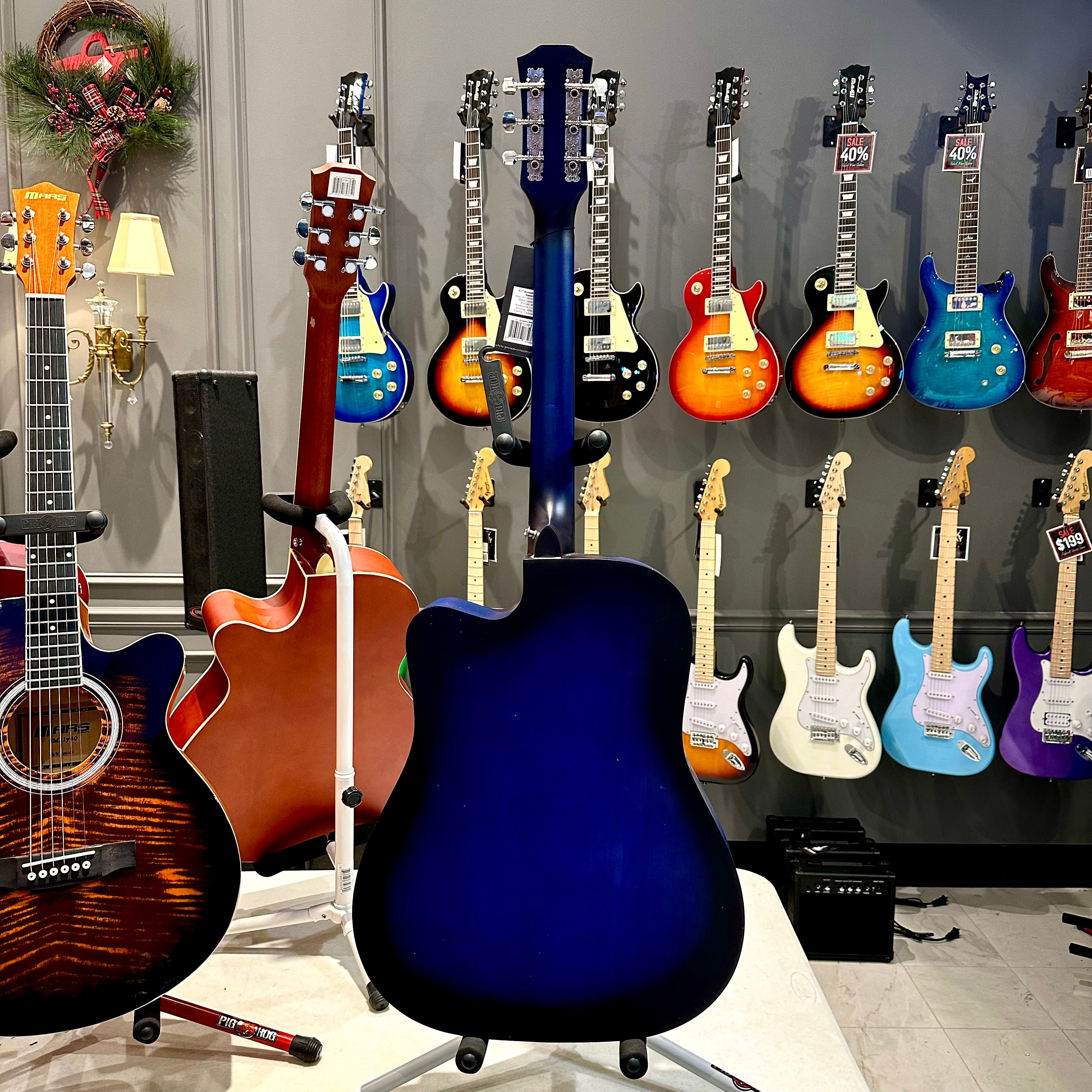 Rebrand 41" Acoustic Guitar - Blue