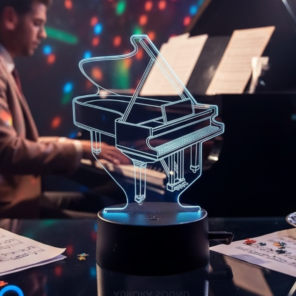 3D Music Lights: Piano