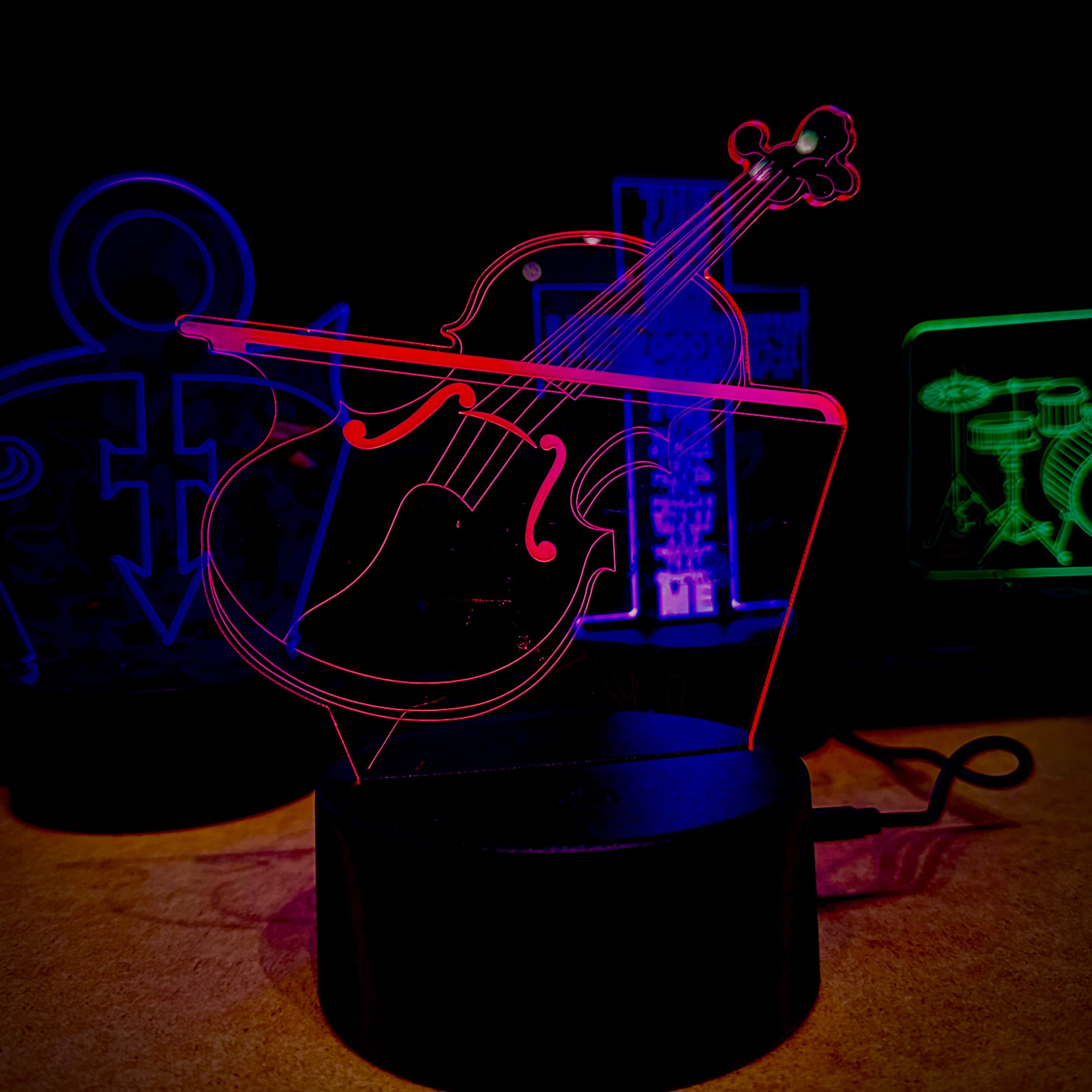 3D Music Lights: Violin 1