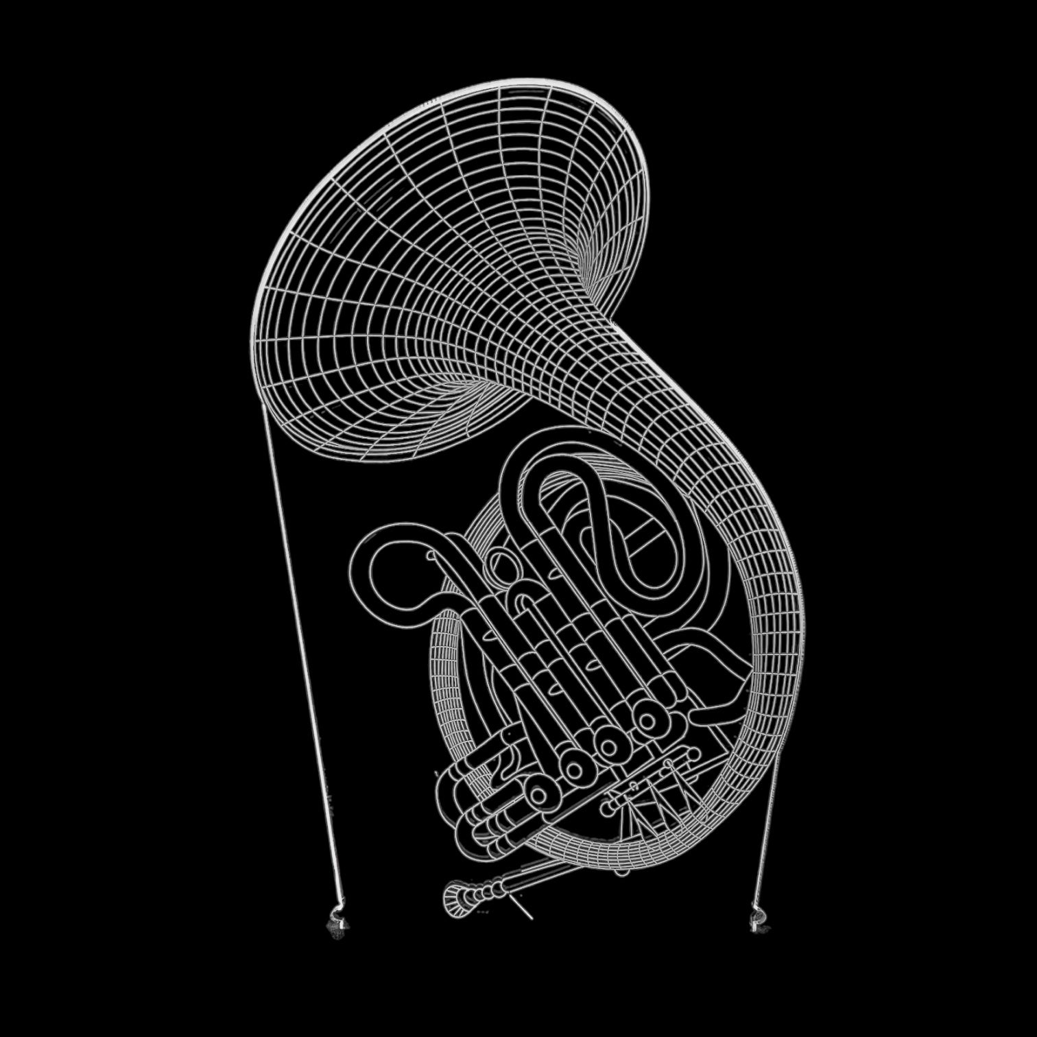 3D Music Lights: French Horn