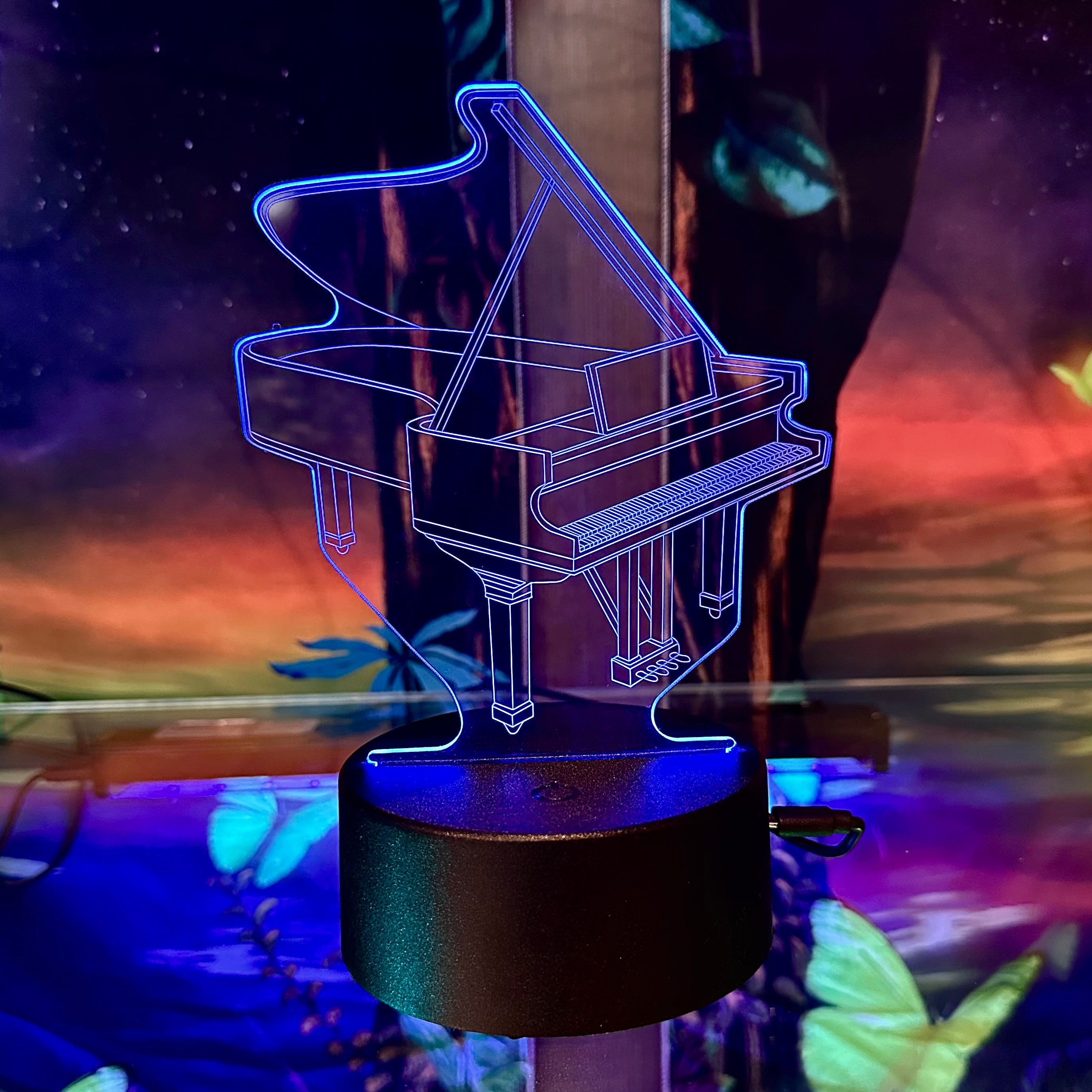 3D Music Lights: Piano