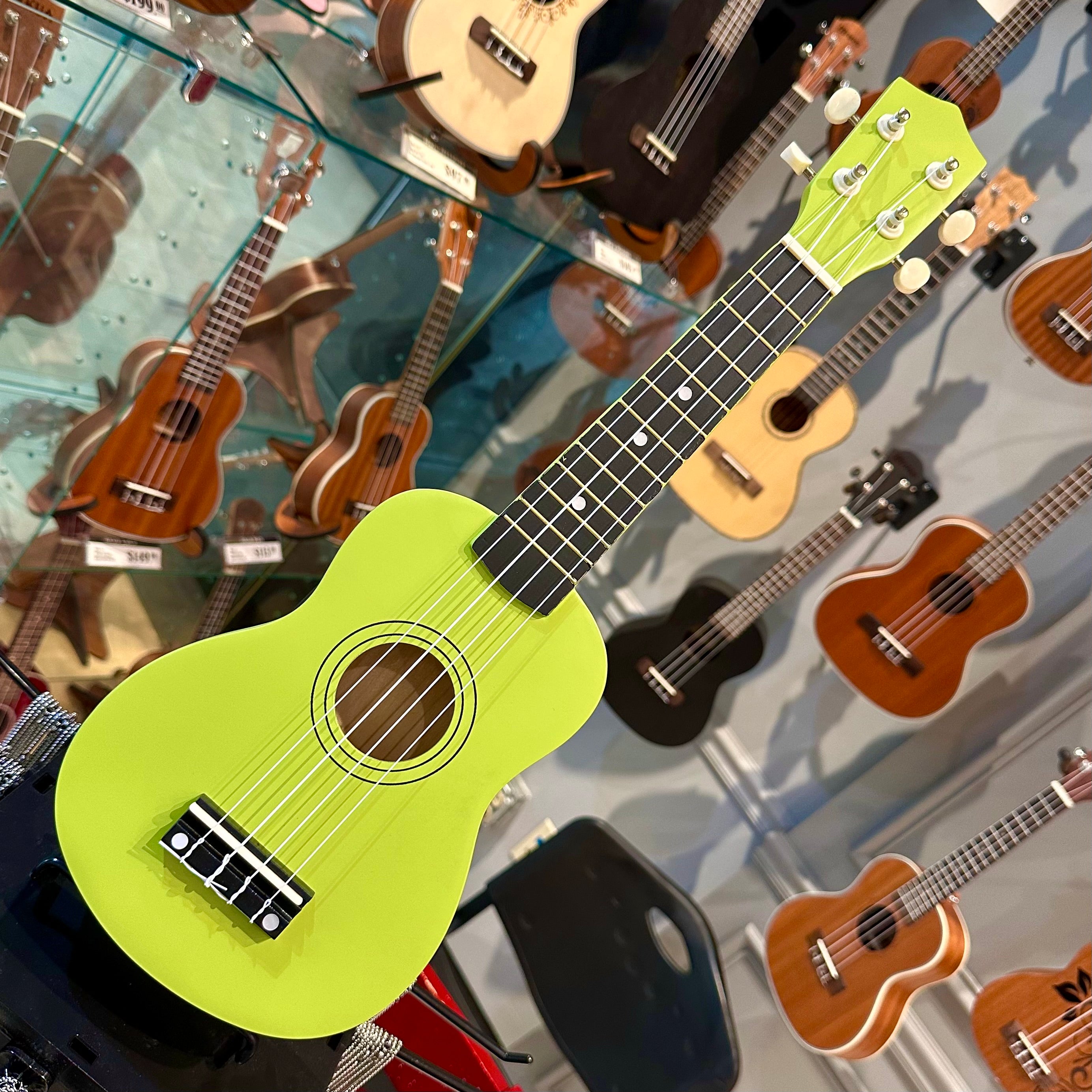 Rebrand Kids Colorful 21" Soprano Ukulele - Apple Green