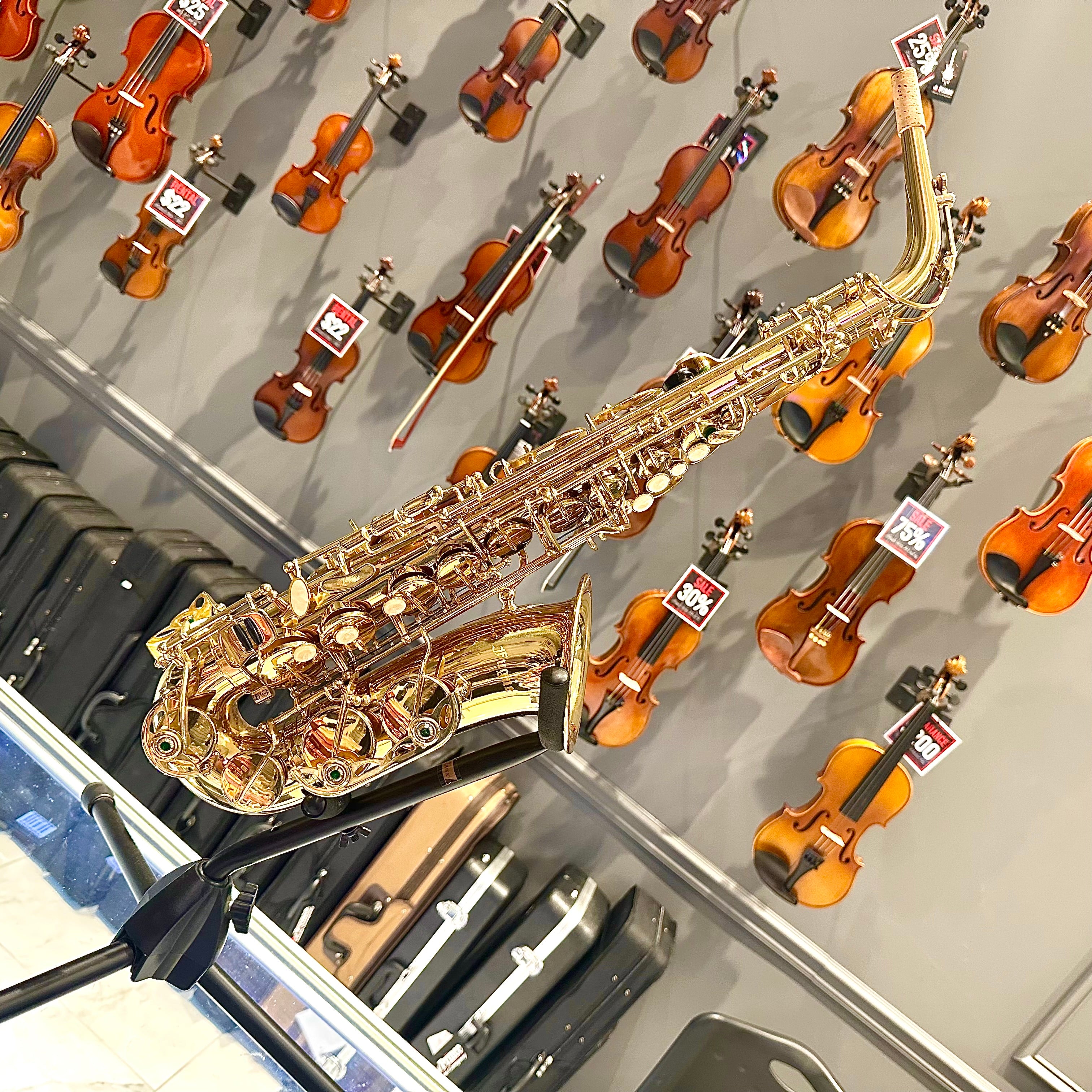 Fugue F84g: Student Alto Saxophone, Gold Lacquered