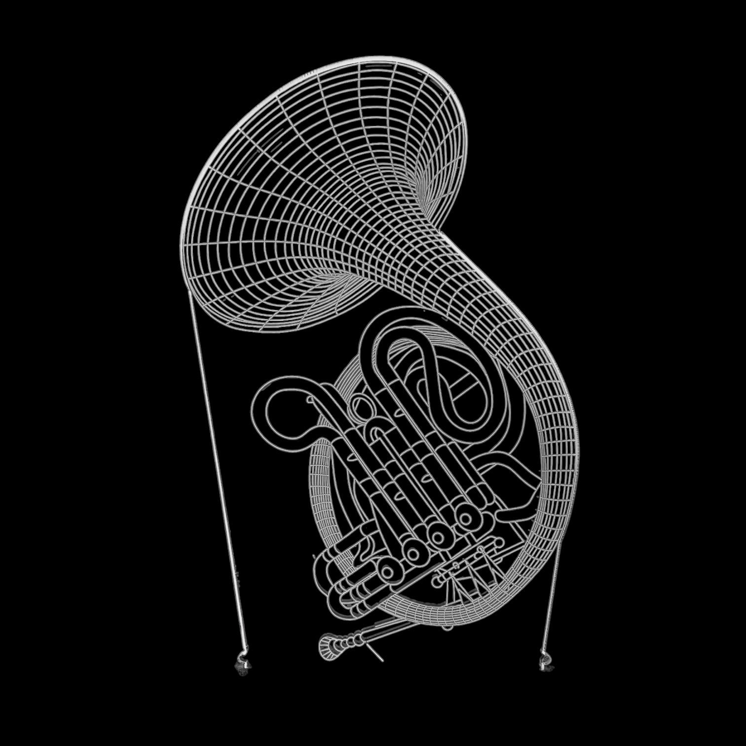 3D Music Lights: French Horn