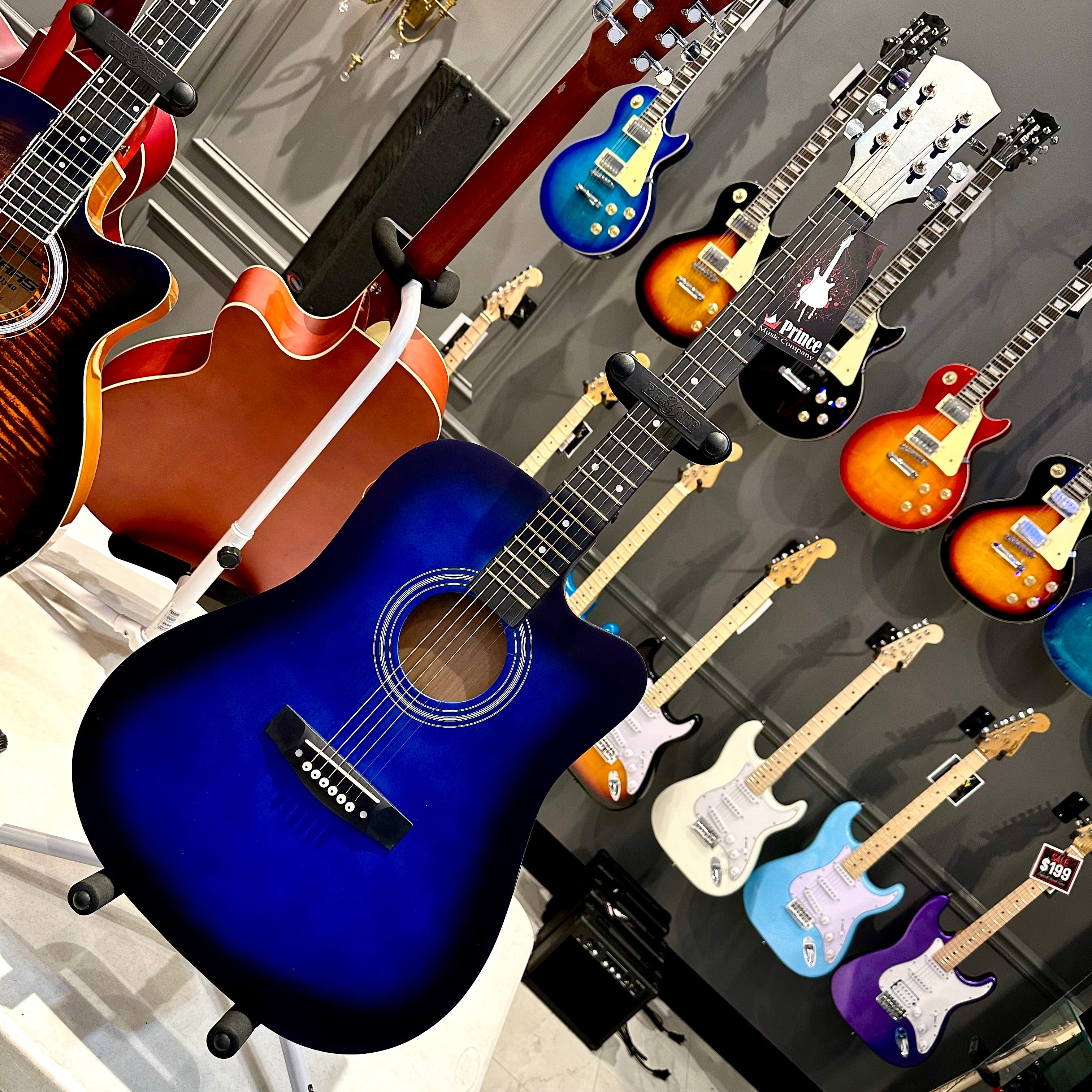 Rebrand 41" Acoustic Guitar - Blue