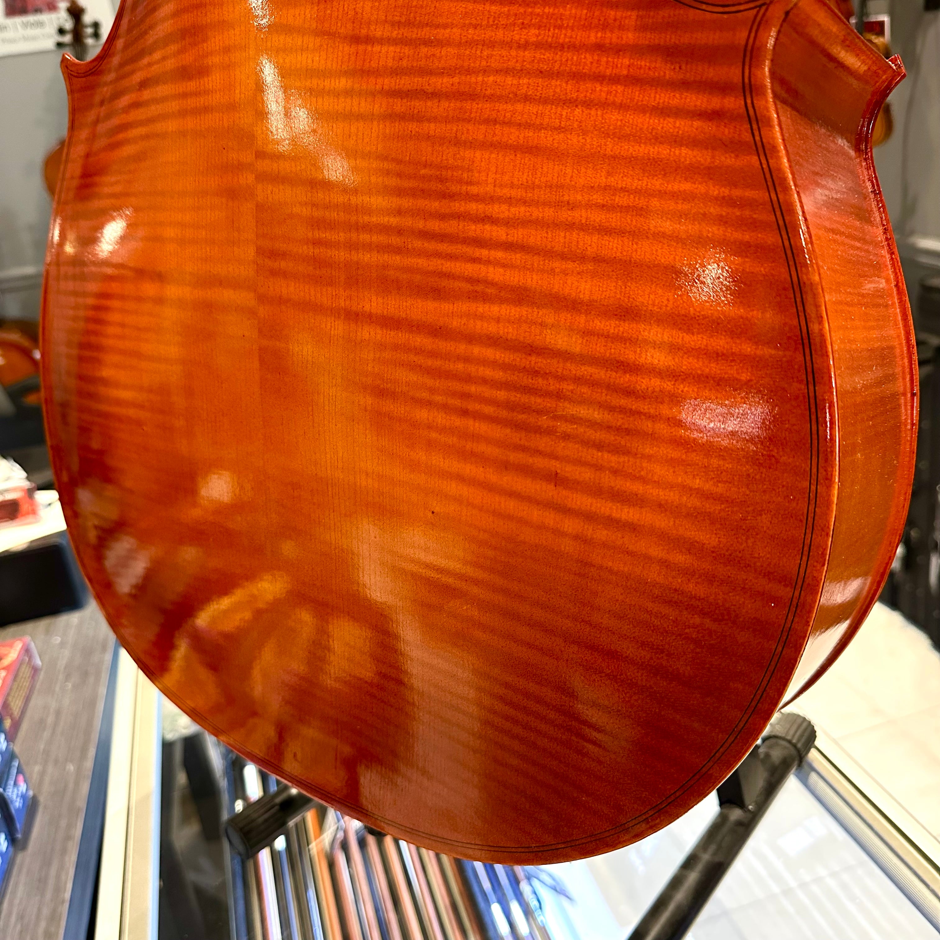 Opal VC106: Intermediate Cello, Hand Carved - 4/4
