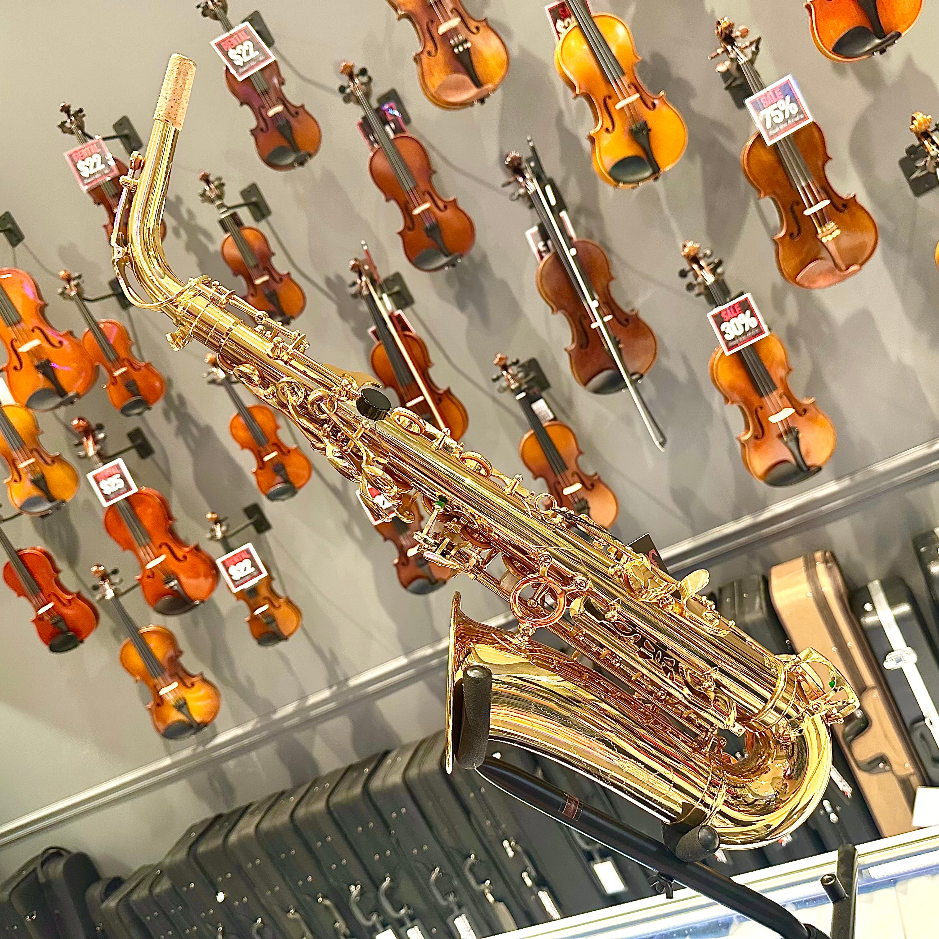 Fugue F82g: Student Alto Saxophone, Gold Lacquered
