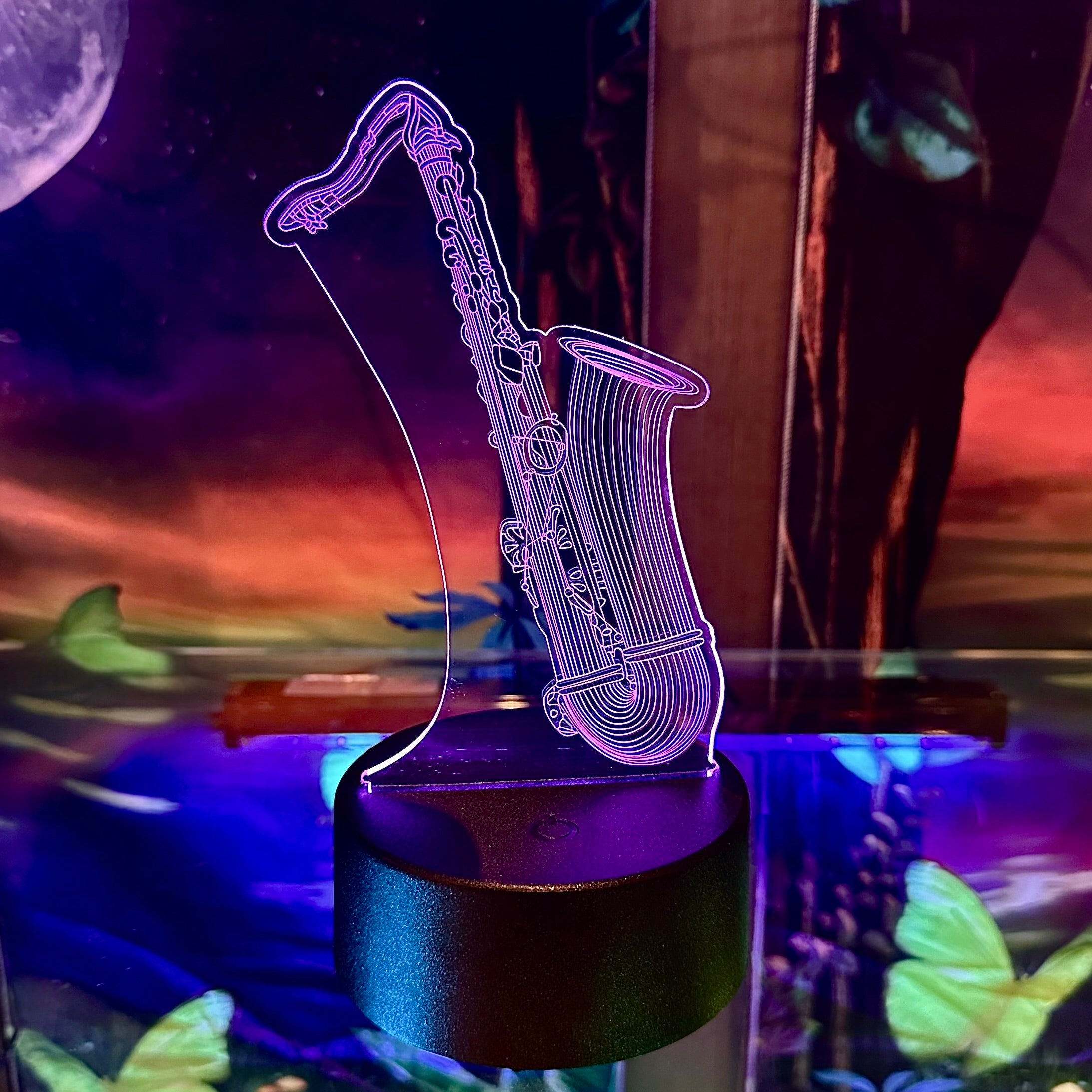 3D Music Lights: Tenor Saxophone