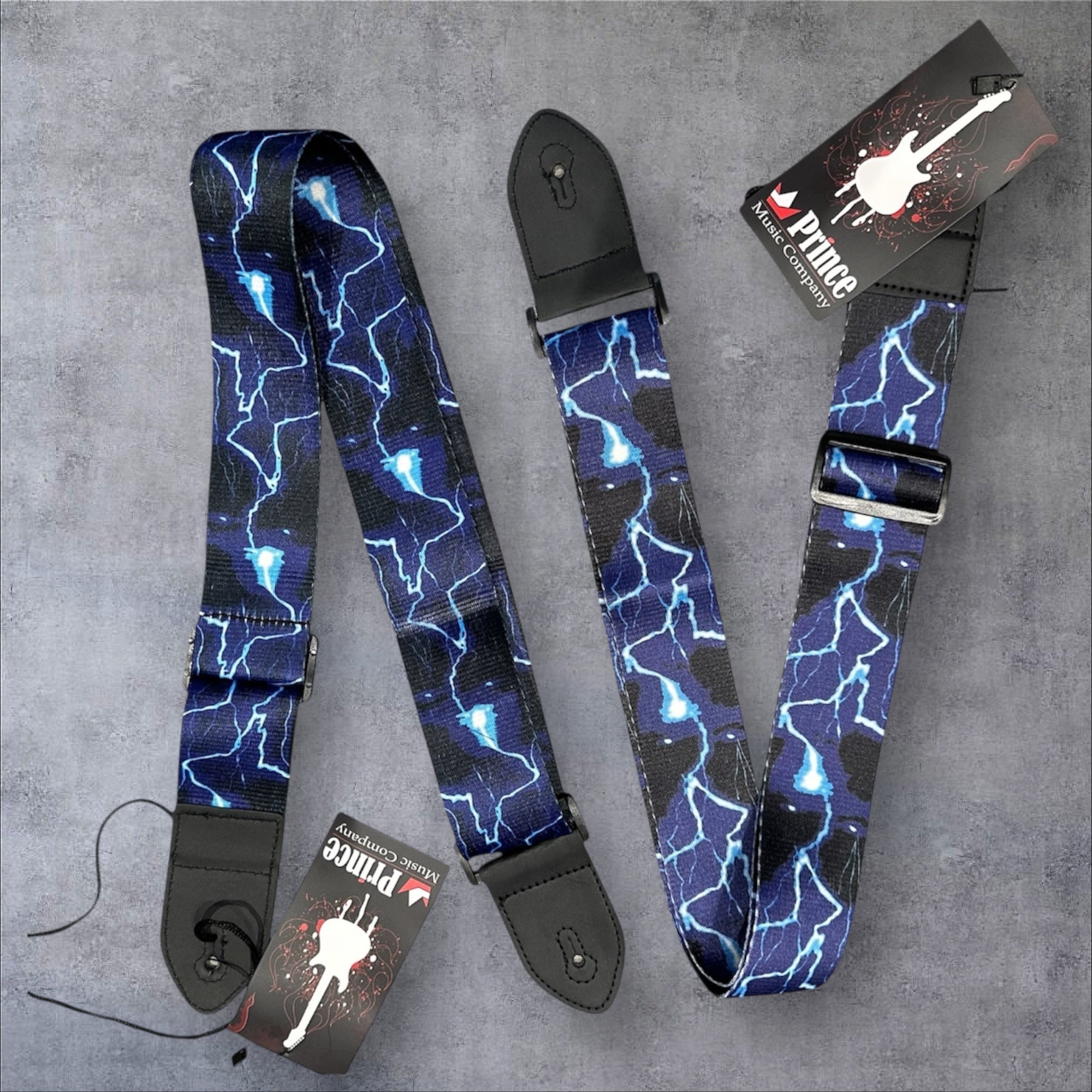 Soft Weave Guitar/Ukulele Strap: Lightning