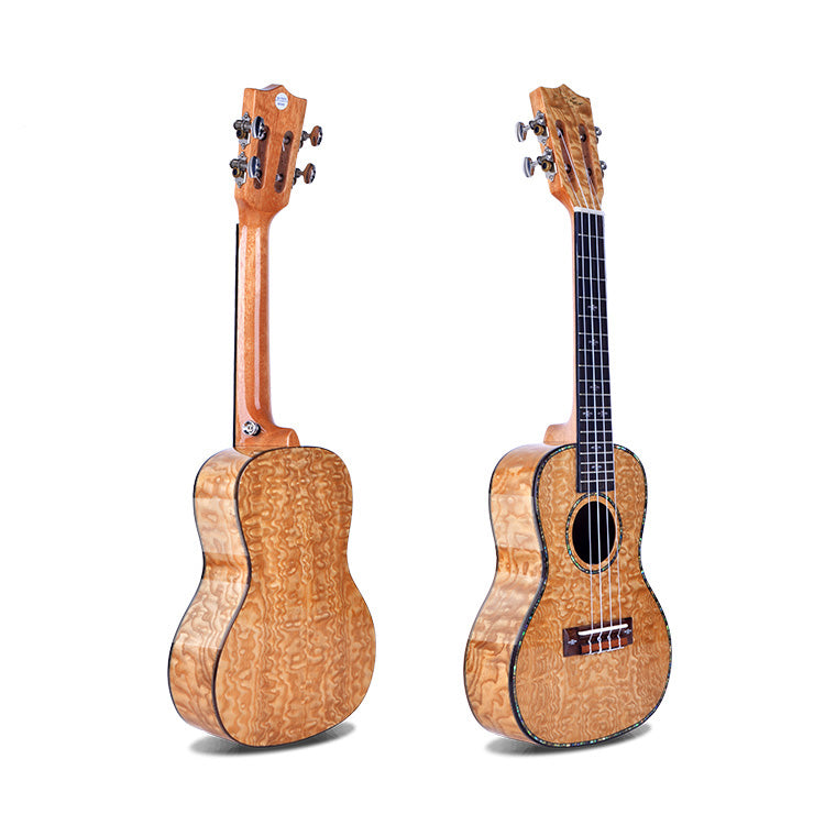 AKUA Snow: 23" Concert Ukulele - Quilted Ash