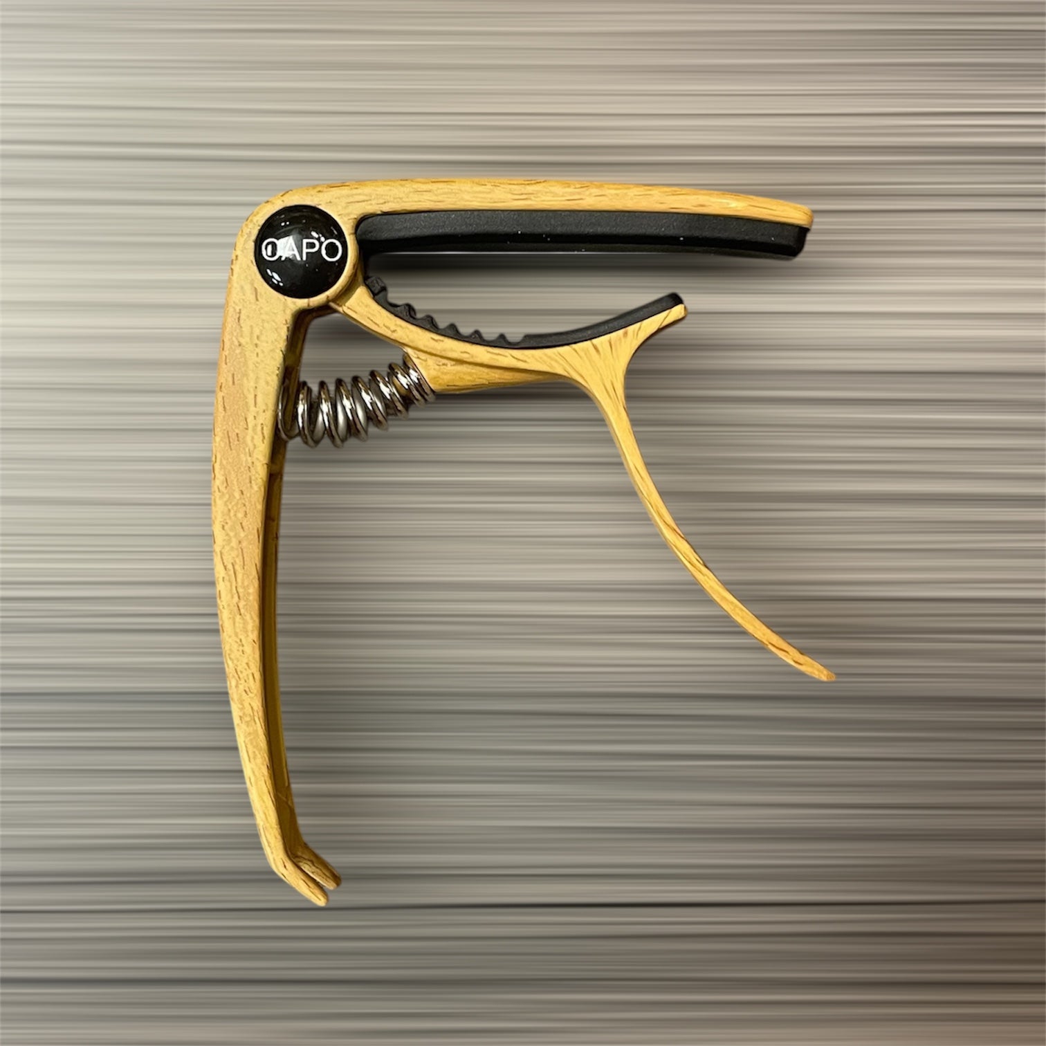 Aluminum Trigger Capo: Light Wood Grain