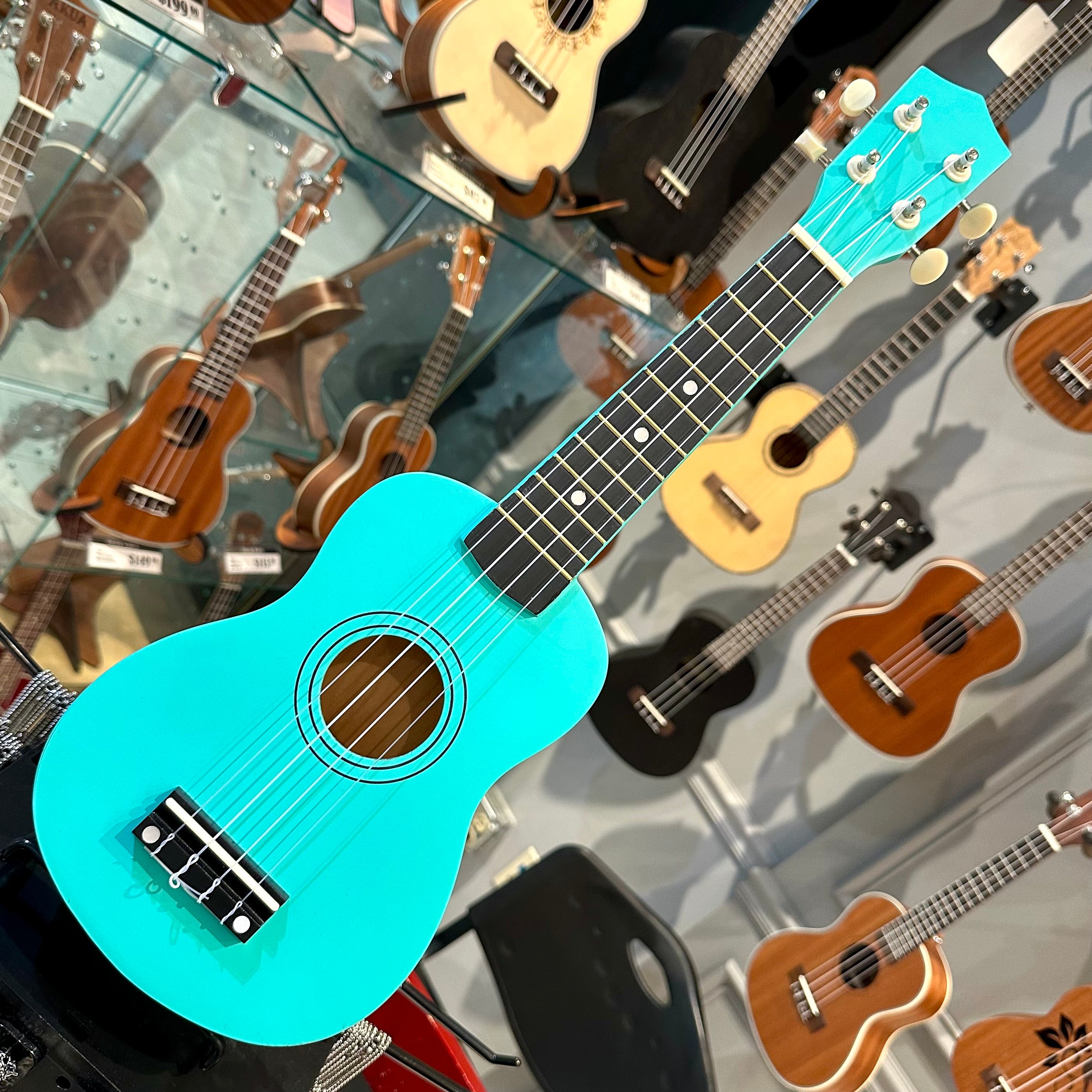 Rebrand Kids Colorful 21" Soprano Ukulele - Mint Green