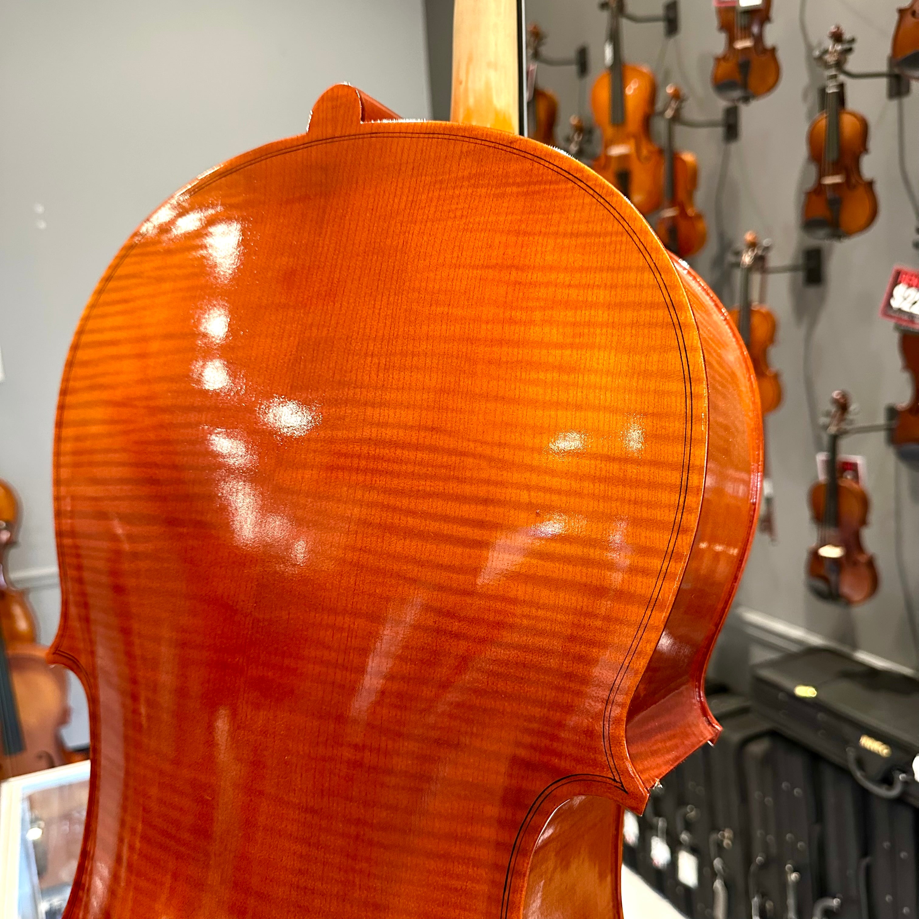 Opal VC106: Intermediate Cello, Hand Carved - 4/4