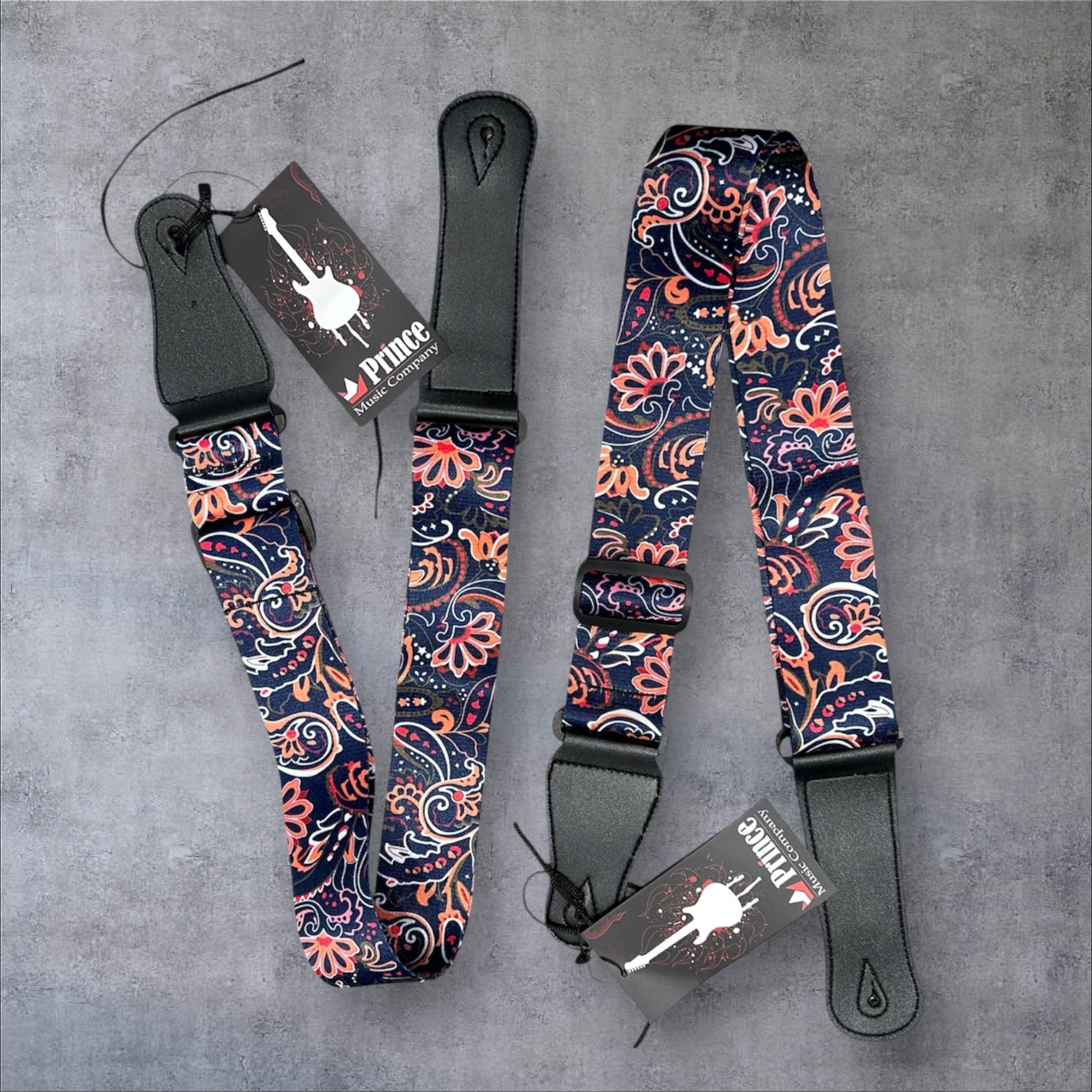 Soft Weave Guitar/Ukulele Strap: Floral