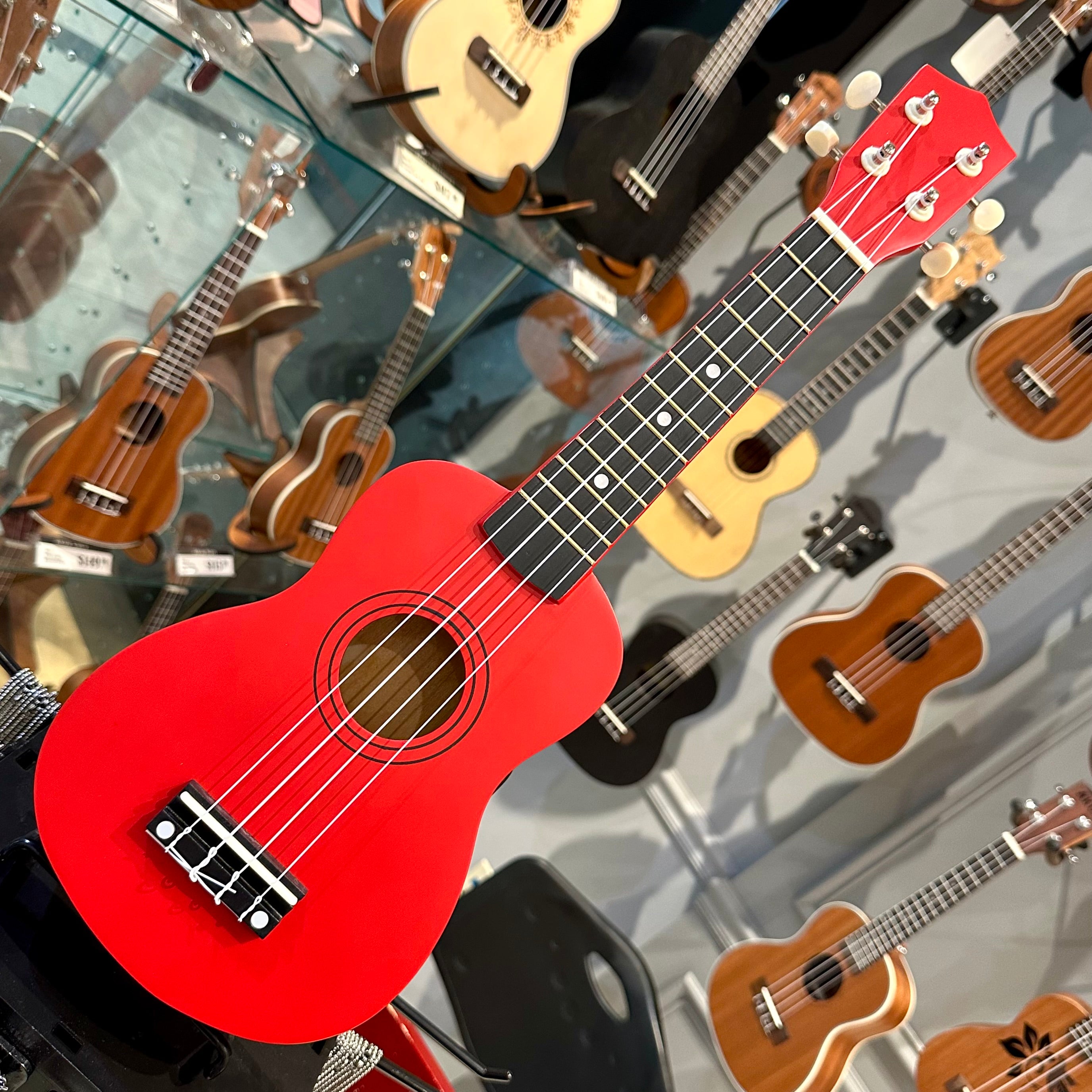 Rebrand Kids Colorful 21" Soprano Ukulele - Red
