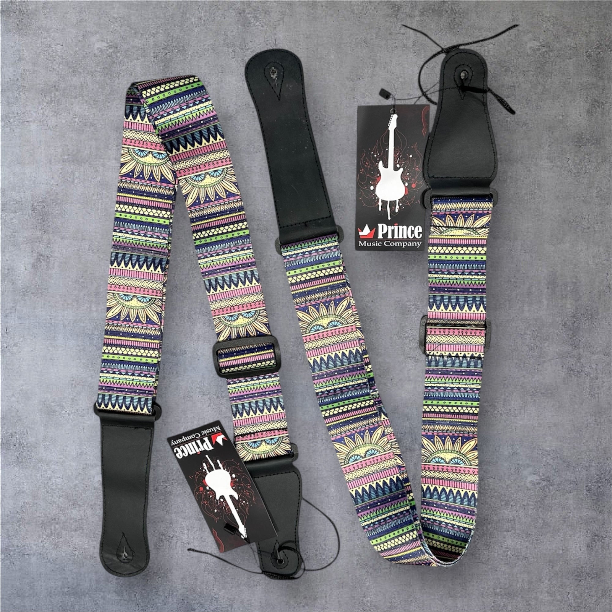 Soft Weave Guitar/Ukulele Strap: Hippie