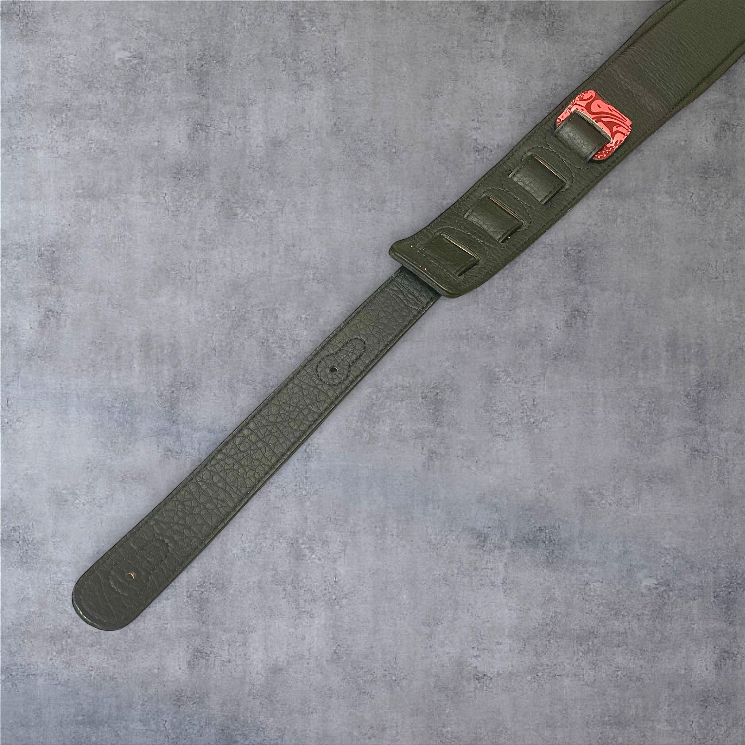 Gephardt PU Leather Guitar/Bass Strap - Red
