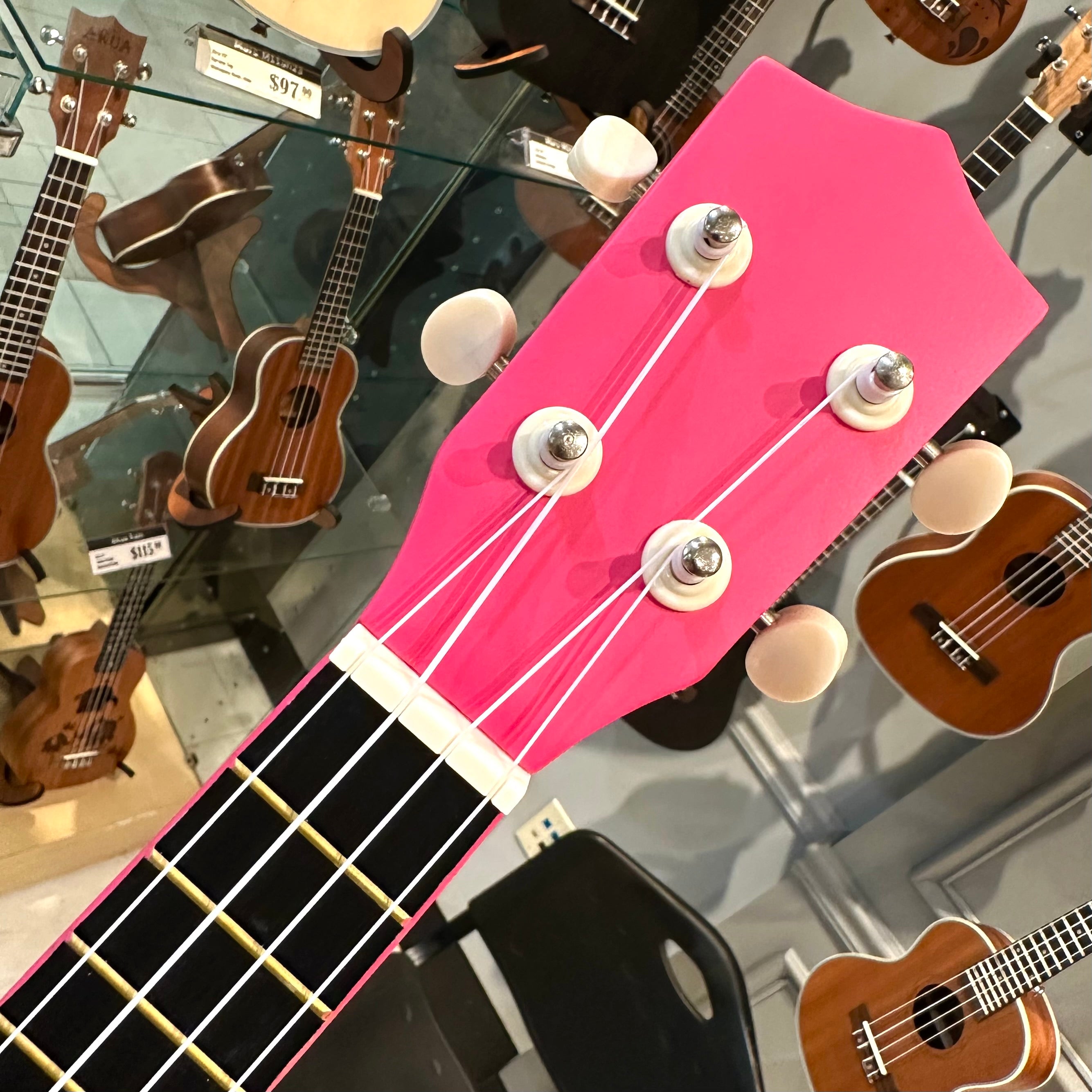 Rebrand Kids Colorful 21" Soprano Ukulele - Rose