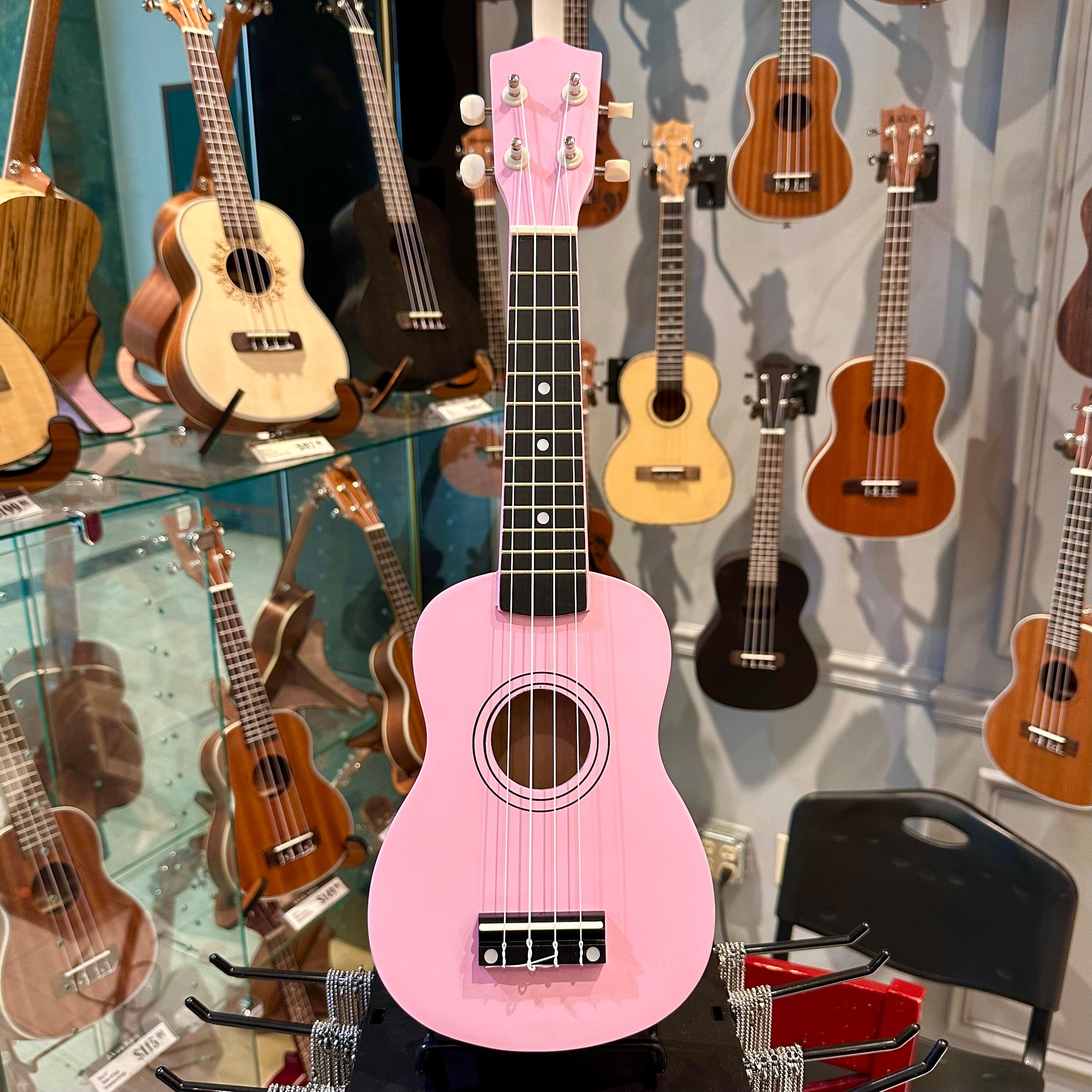 Rebrand Kids Colorful 21" Soprano Ukulele - Pink