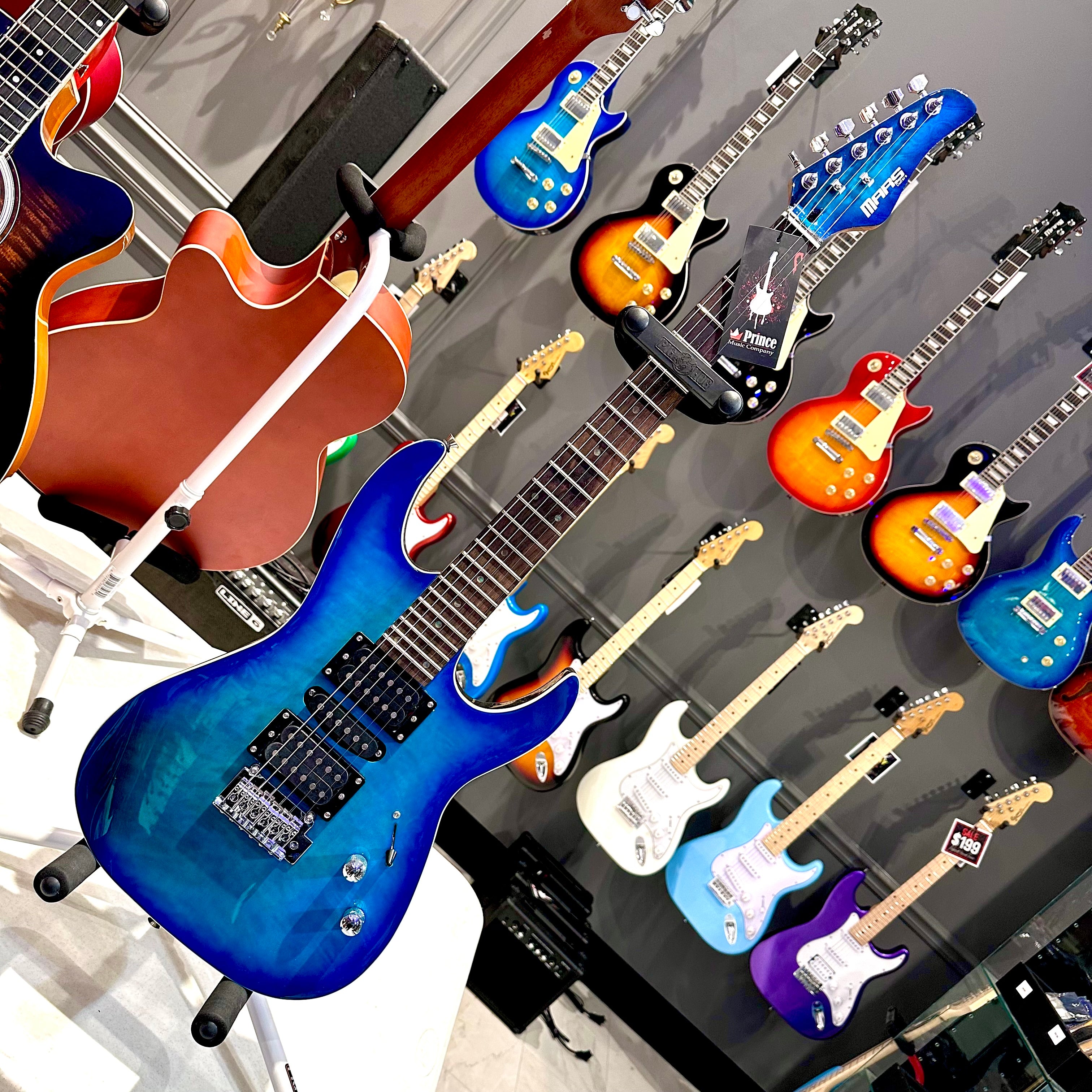 Mars Guitars Heartbeat: Electric - Ocean Blue