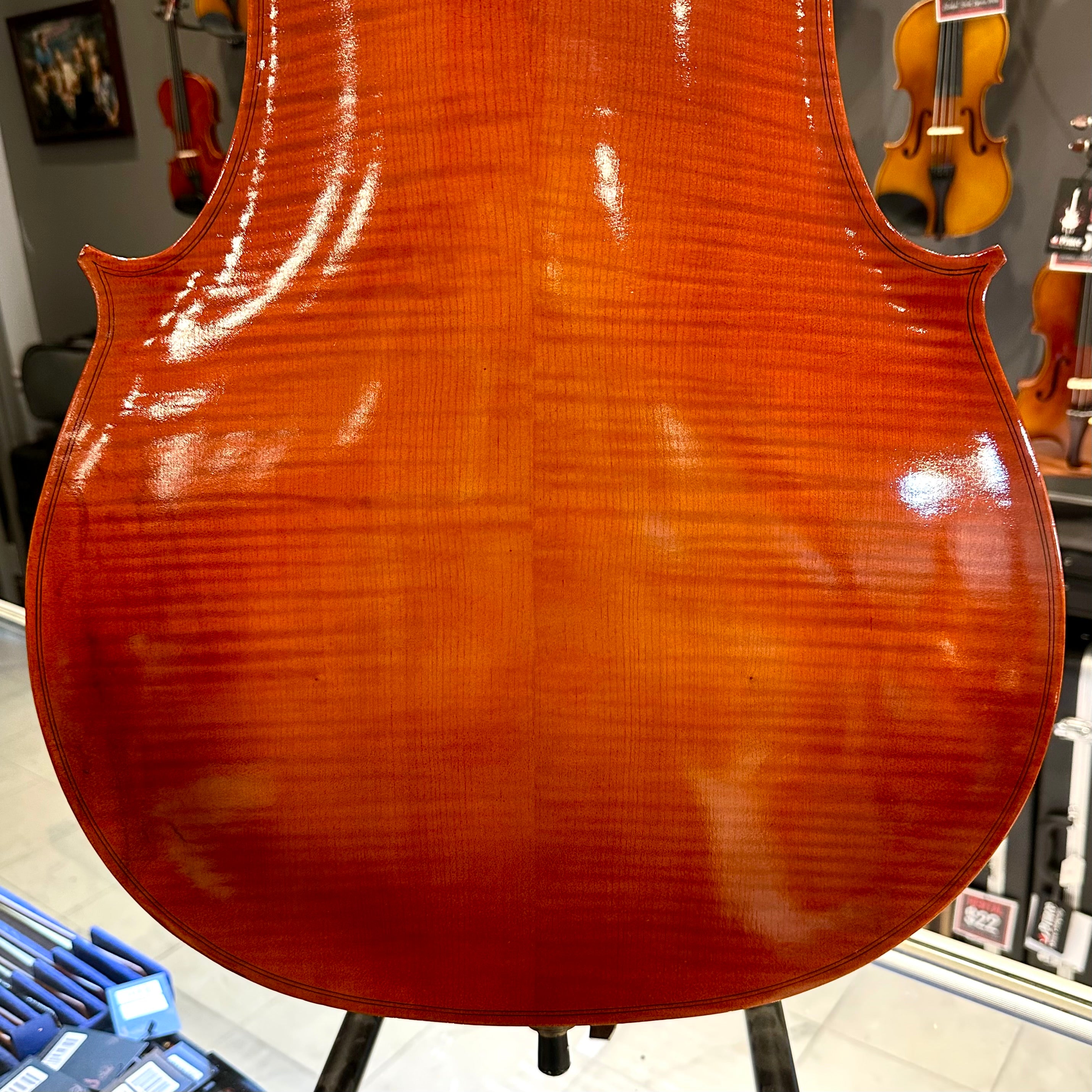 Opal VC106: Intermediate Cello, Hand Carved - 4/4
