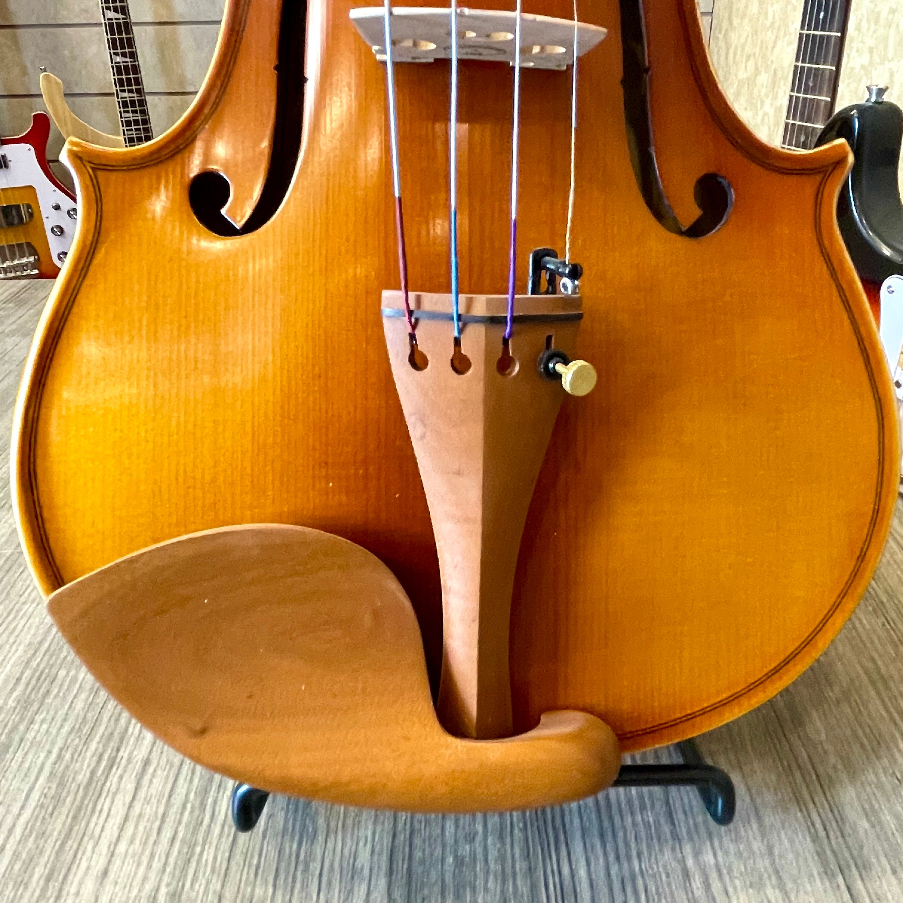Strumenti a corde: 3000 - Student Violin, Hand Carved, JuJu Wood Parts