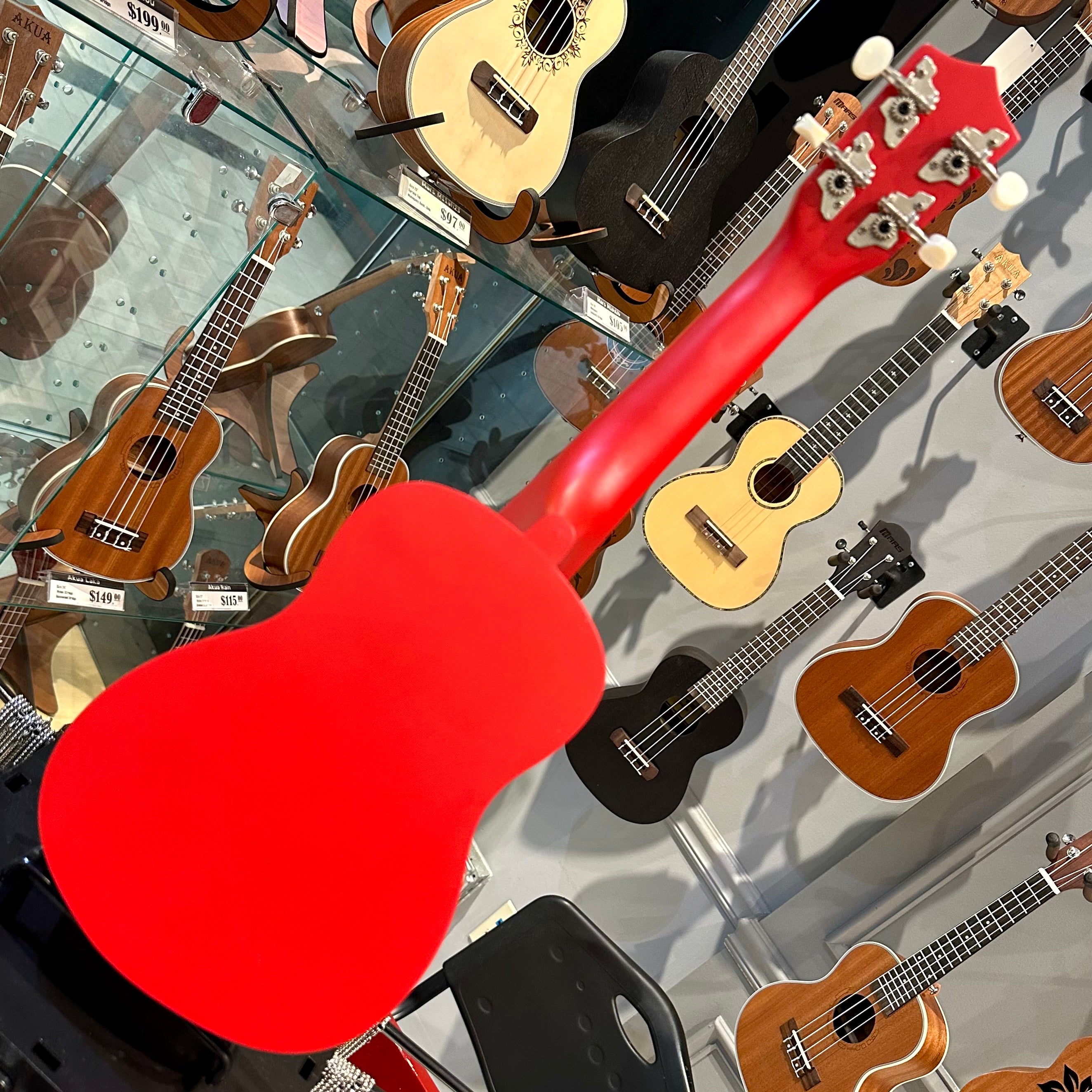 Rebrand Kids Colorful 21" Soprano Ukulele - Red