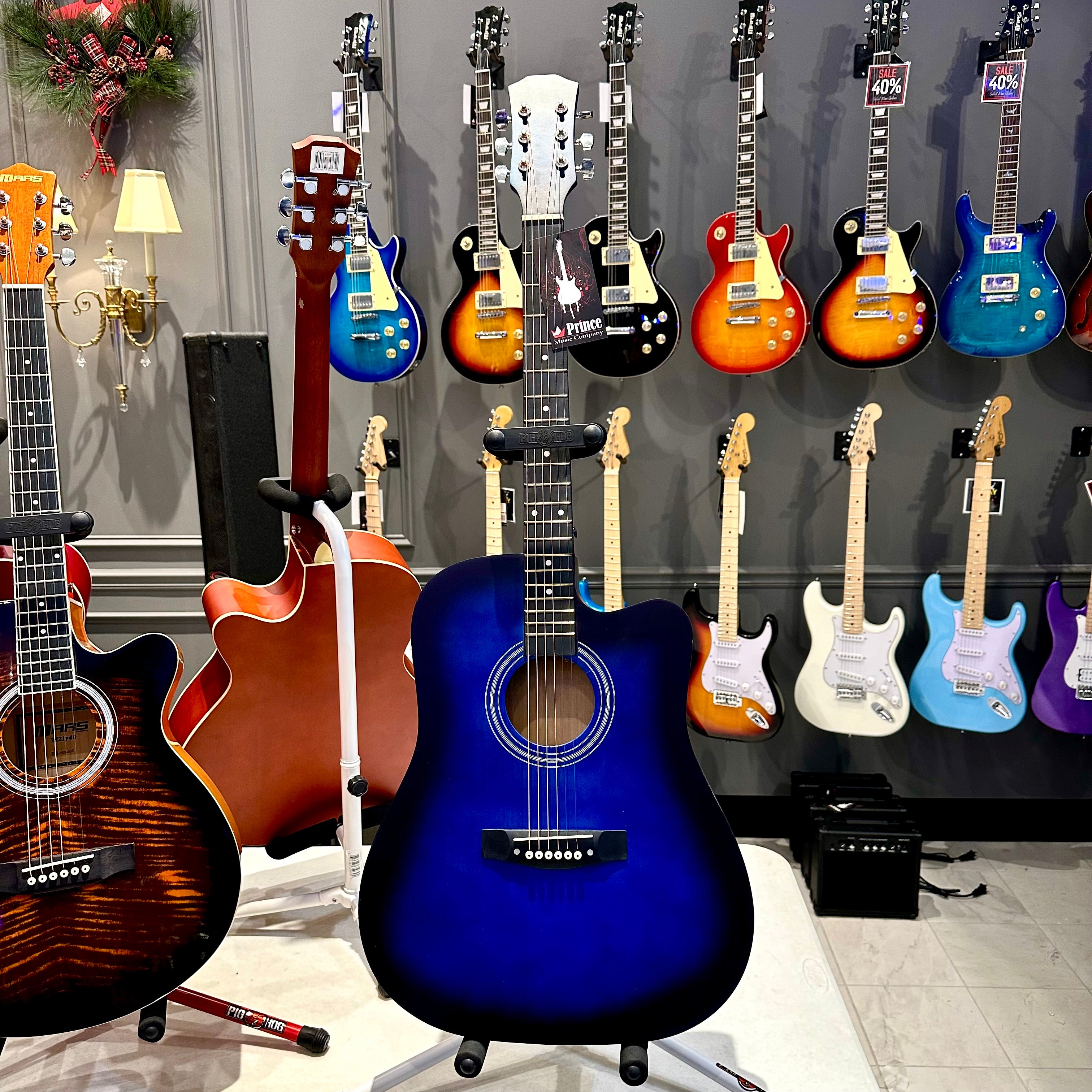 Rebrand 41" Acoustic Guitar - Blue