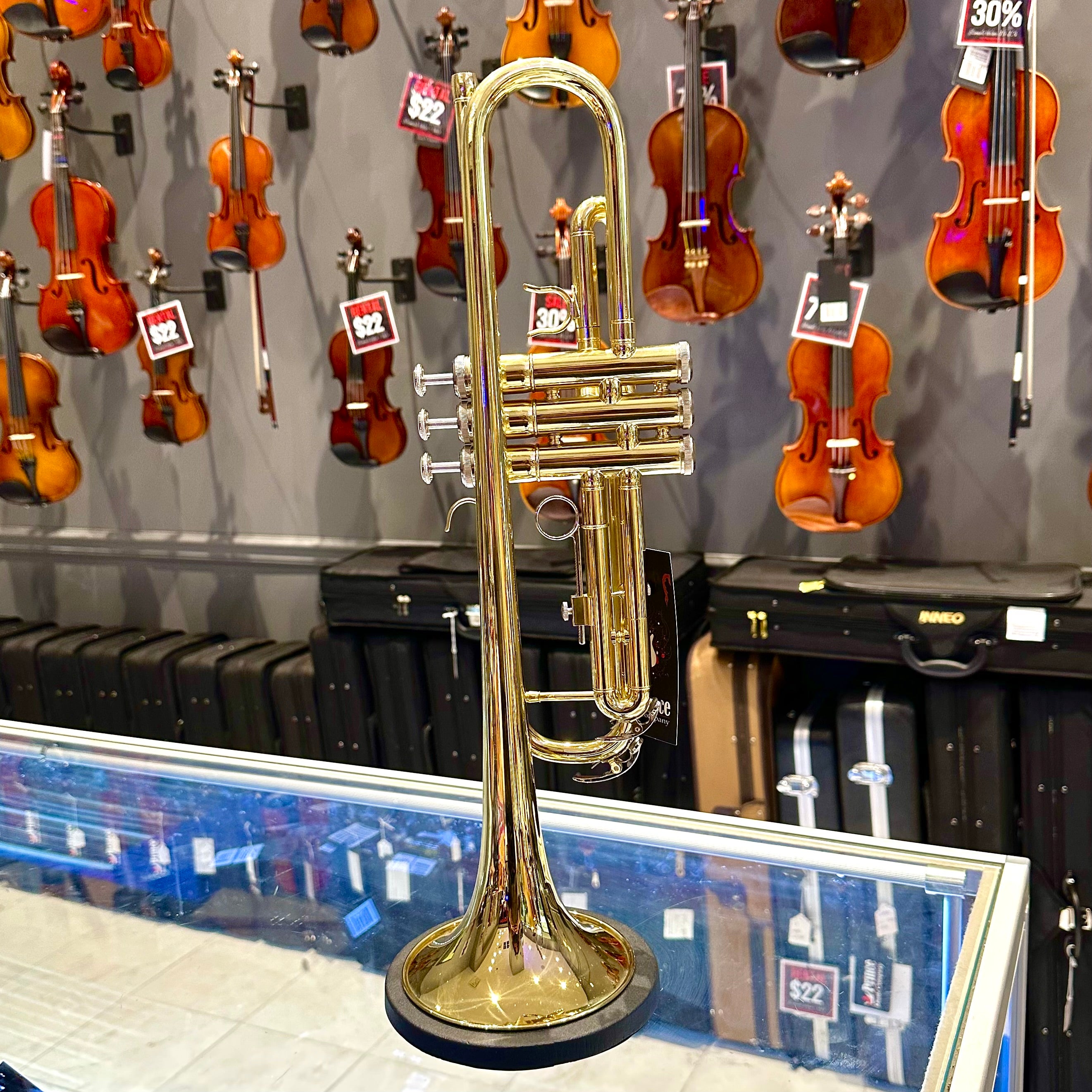 Opal OTR-100: Student Trumpet, Yellow Brass