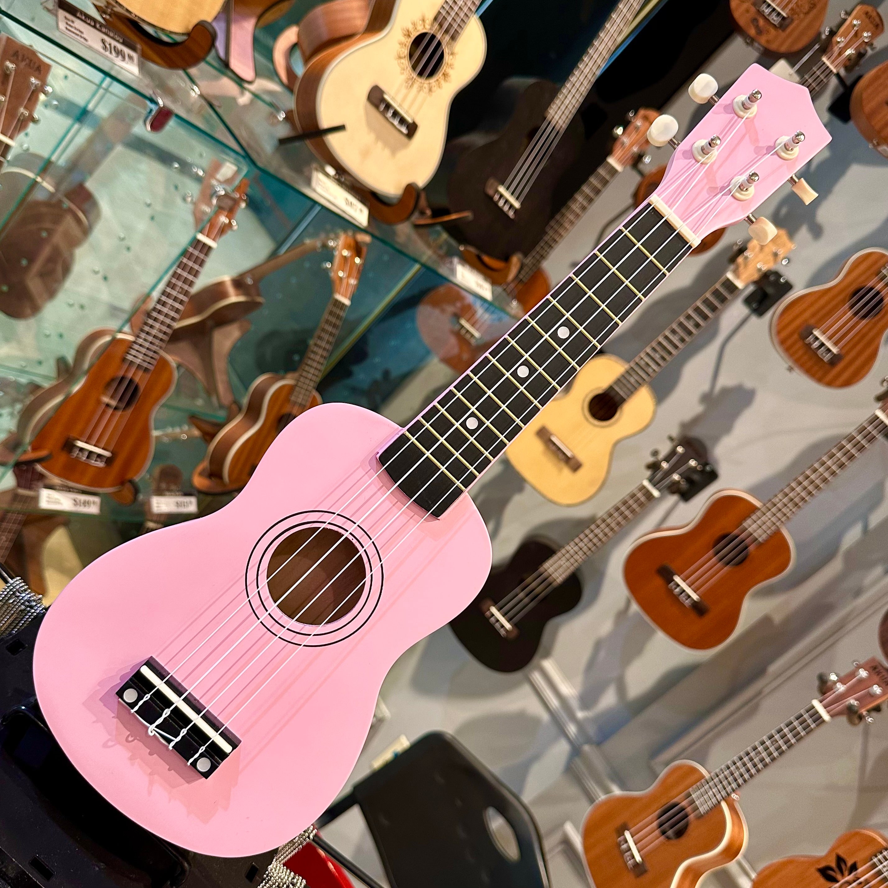 Rebrand Kids Colorful 21" Soprano Ukulele - Pink
