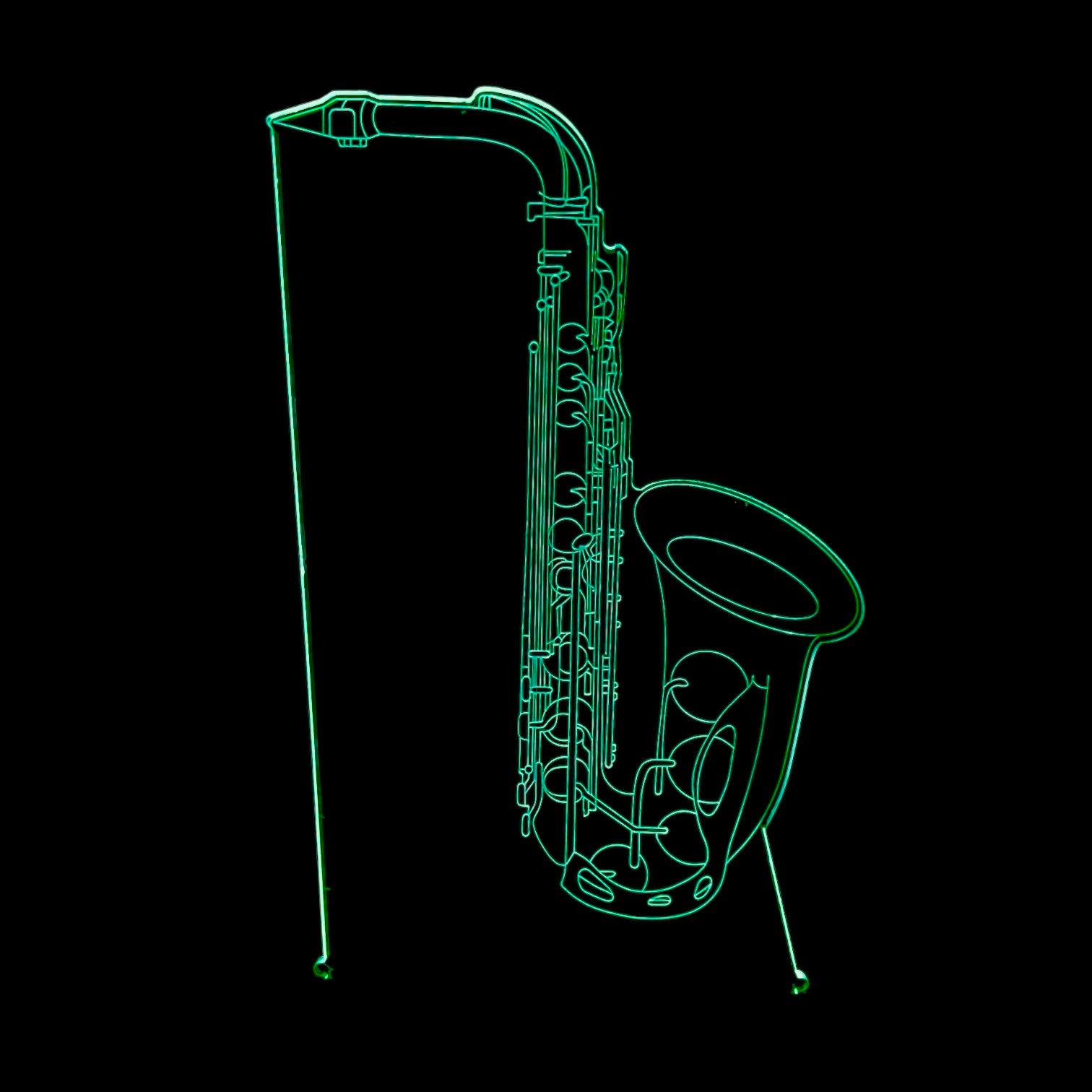3D Music Lights: Alto Saxophone