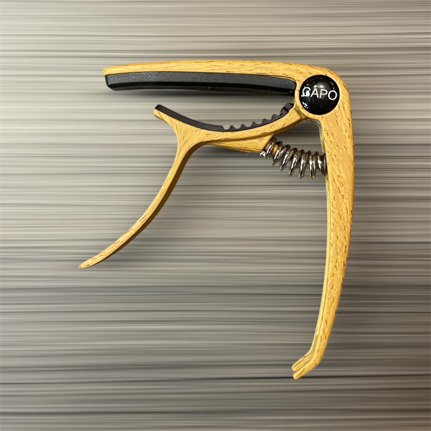 Aluminum Trigger Capo: Light Wood Grain