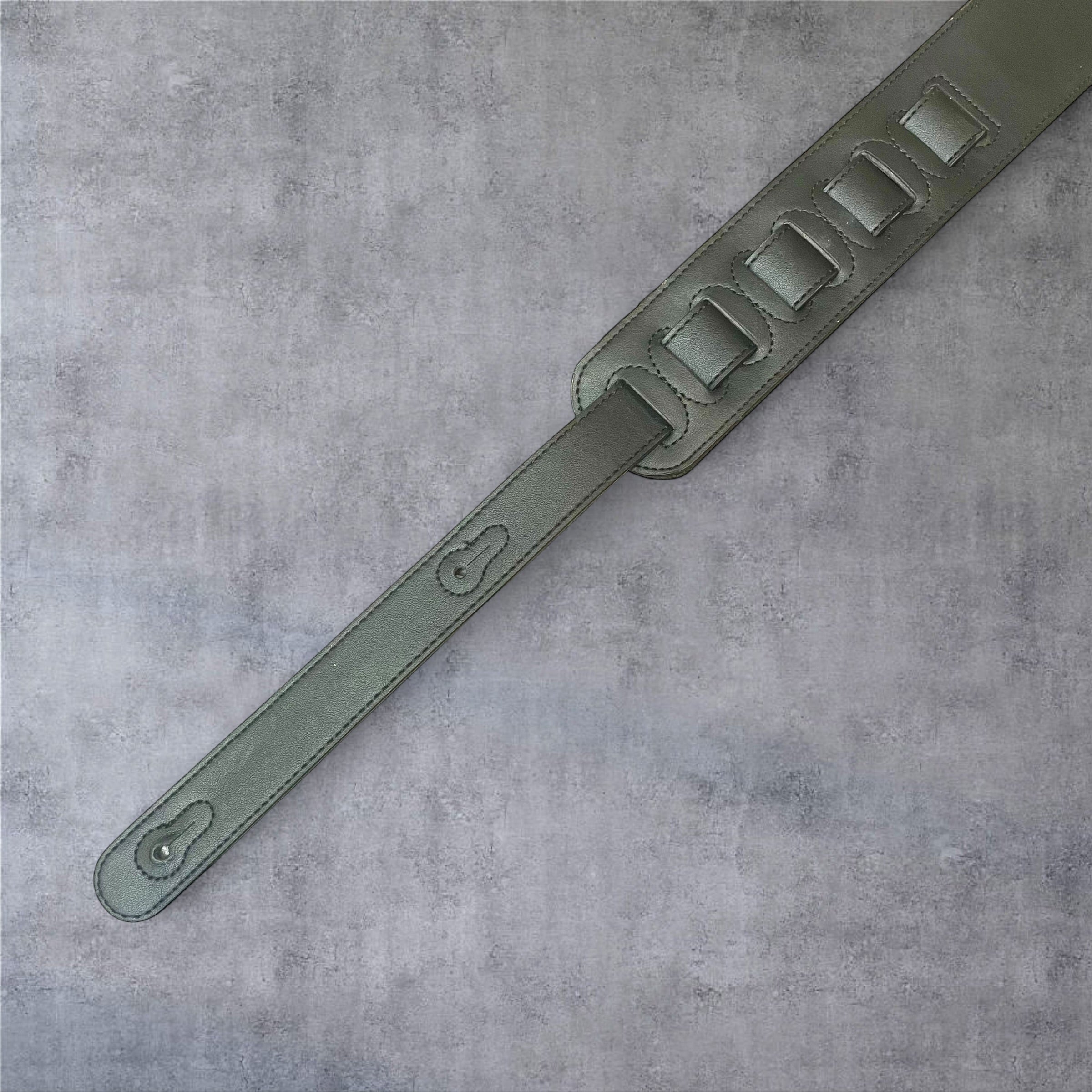 Gephardt PU Leather Guitar/Bass Strap - Red and Black