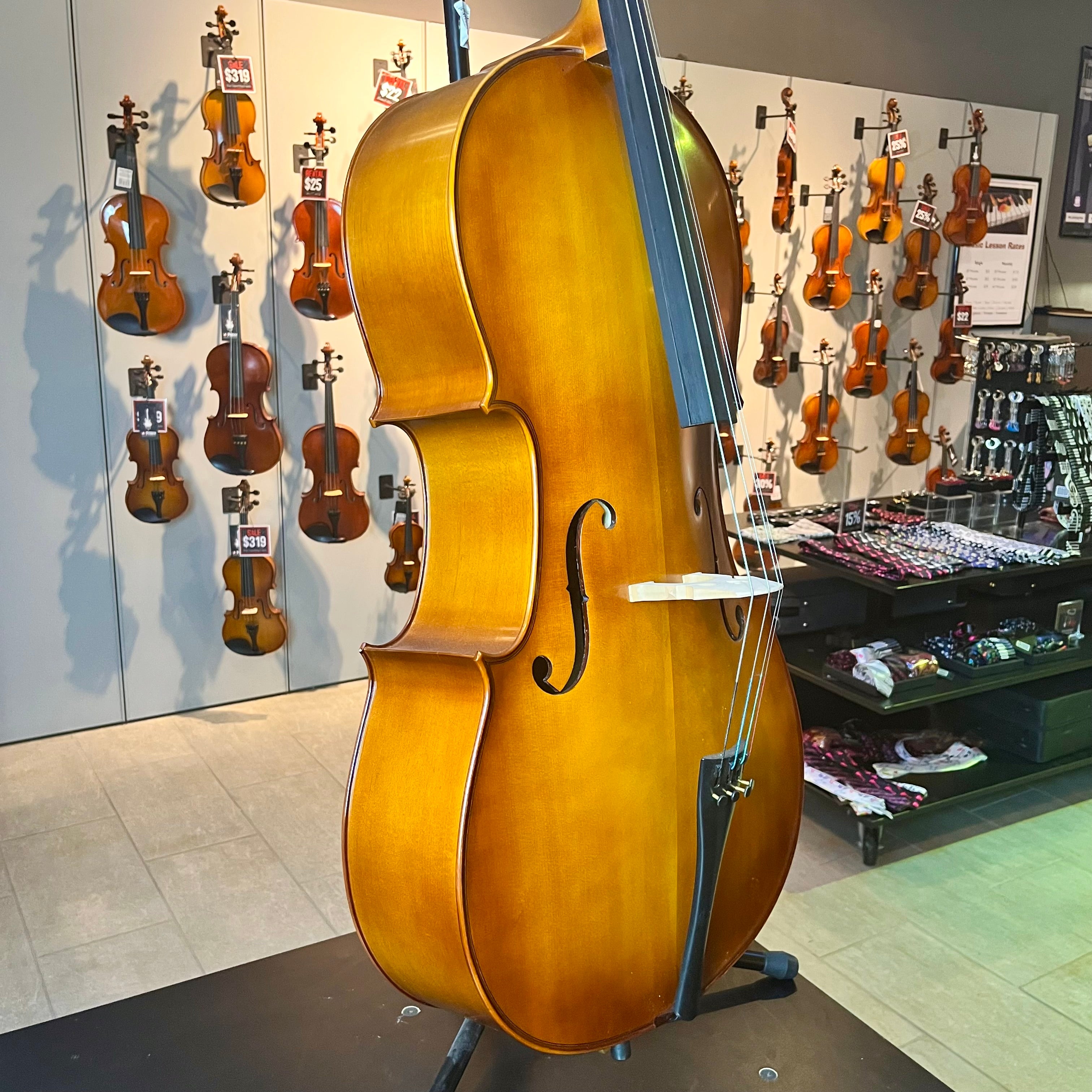 Strumenti a Corde 205: Student Cello, Solid, Satin, 4/4